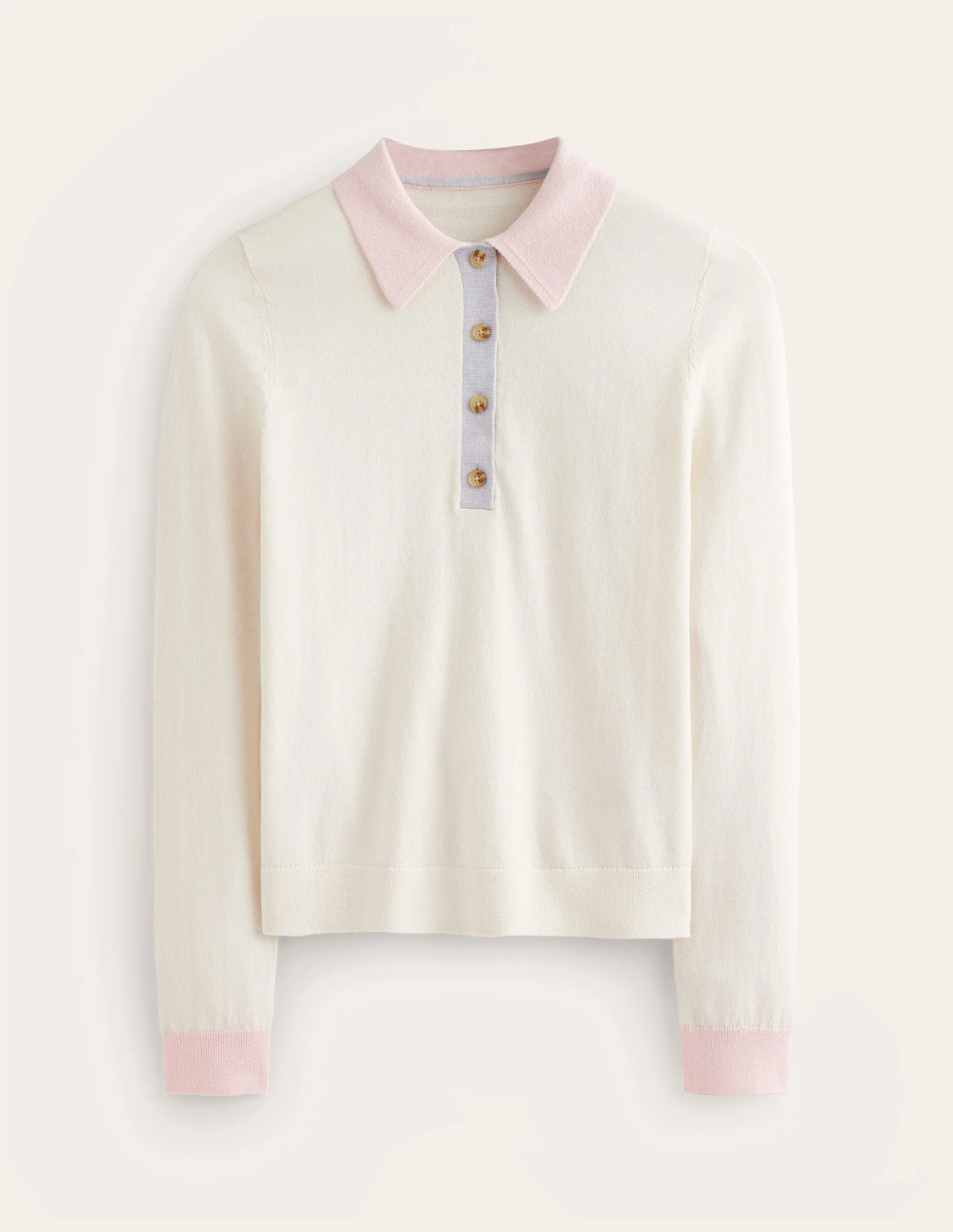 Estelle Henley Sweater-Warm Ivory - Image 5