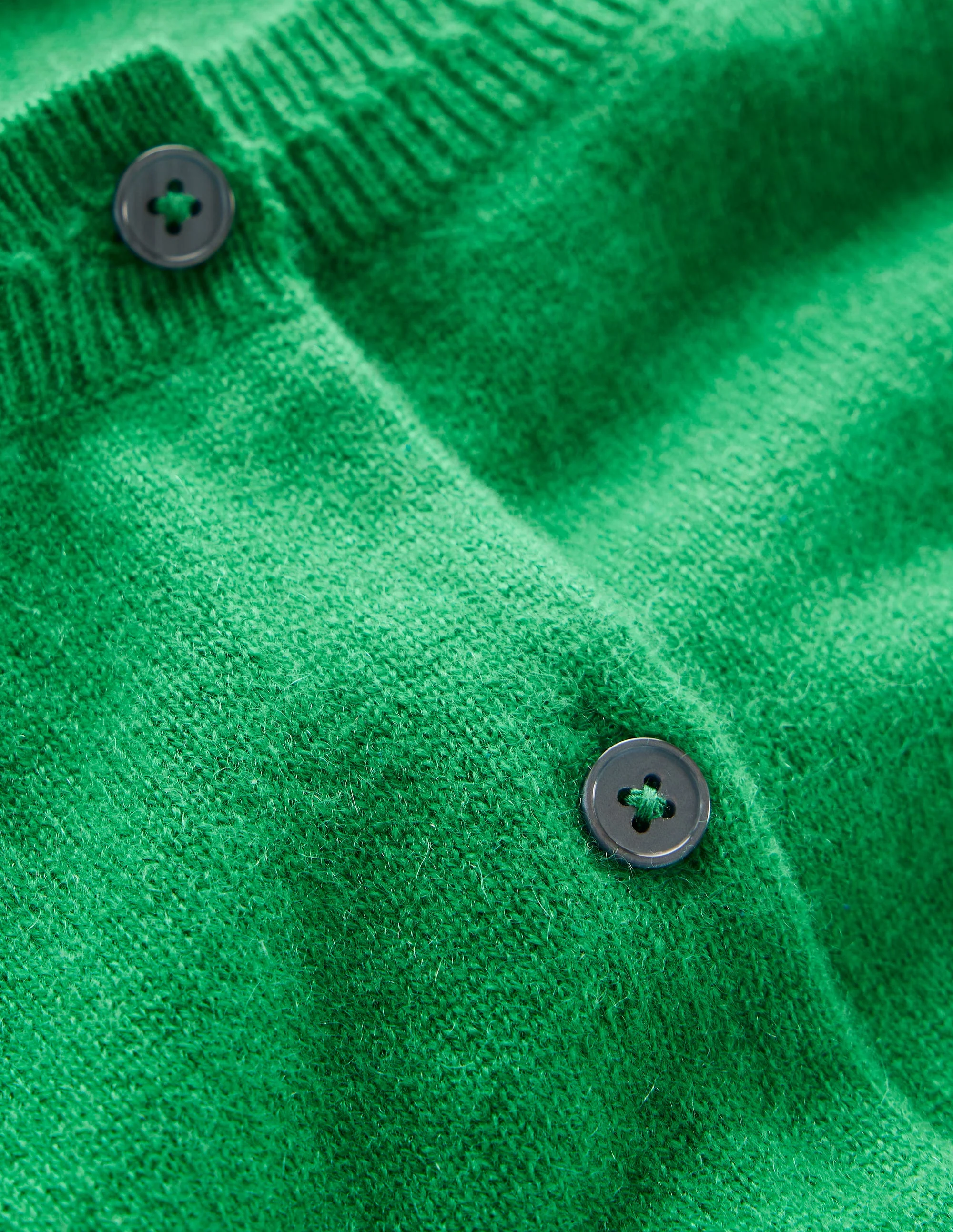 Eva Cashmere Cropped Cardigan-Rich Emerald - Image 6