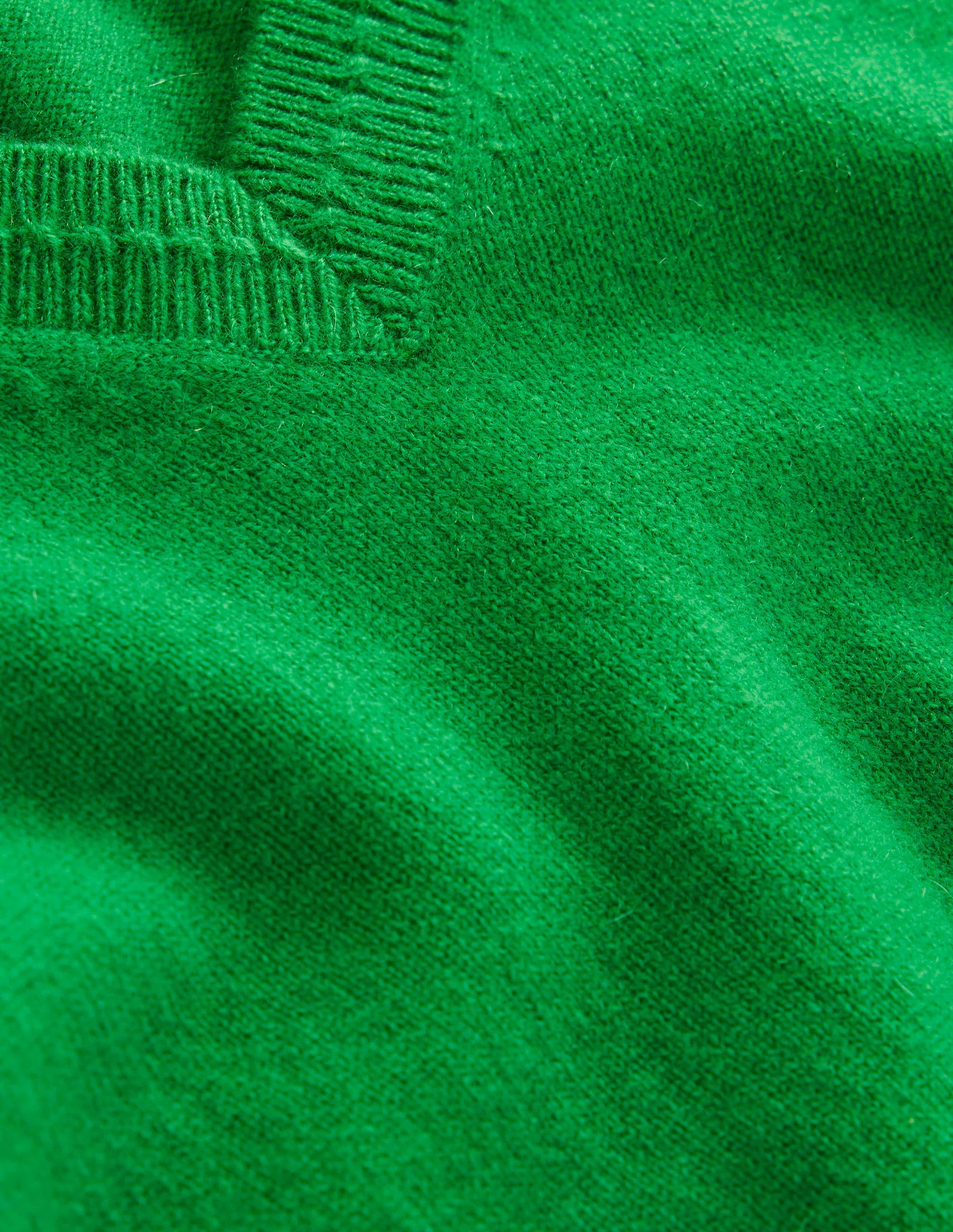 Eva Cashmere V-Neck Sweater-Paradise Green - Image 6