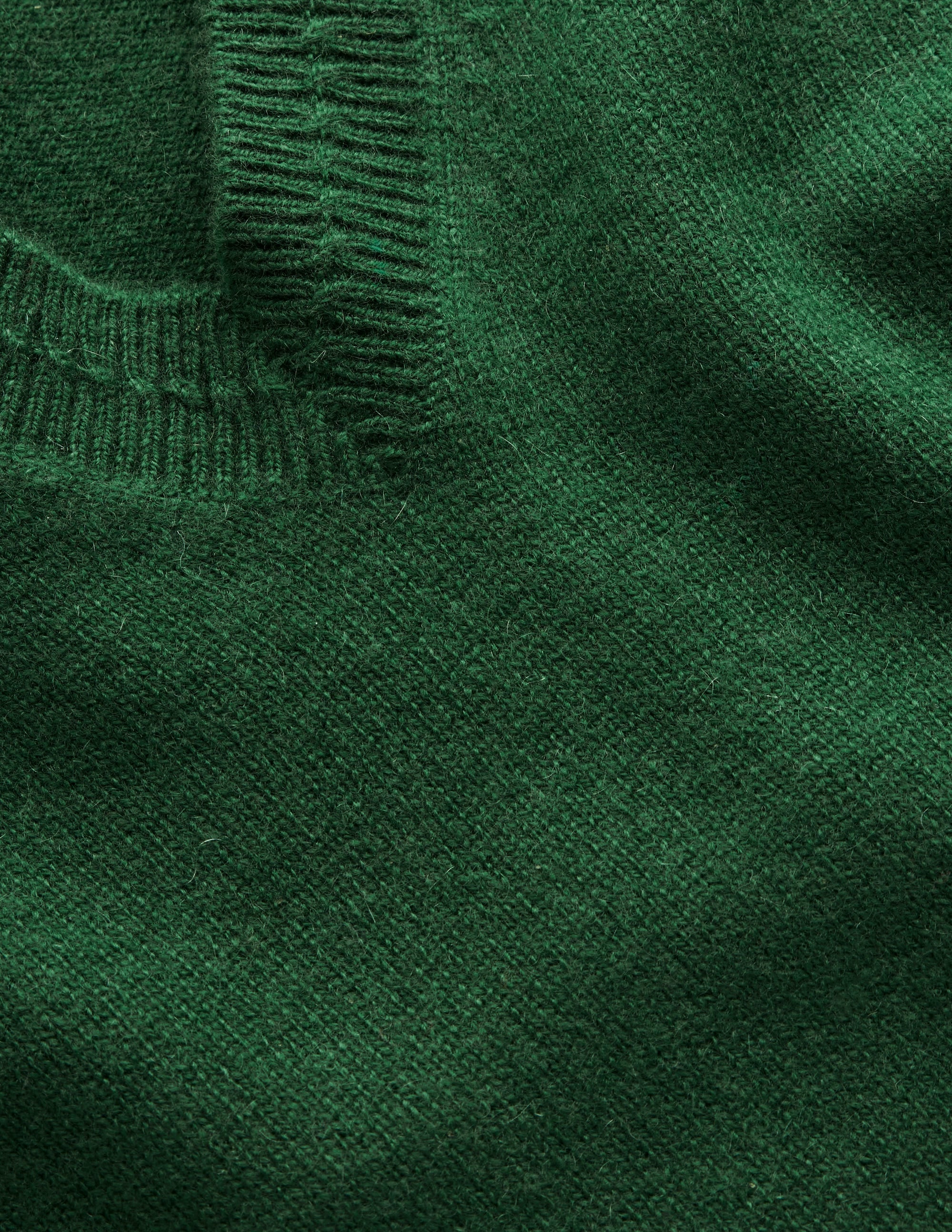 Eva Cashmere V-Neck Sweater-Pine Green - Image 6