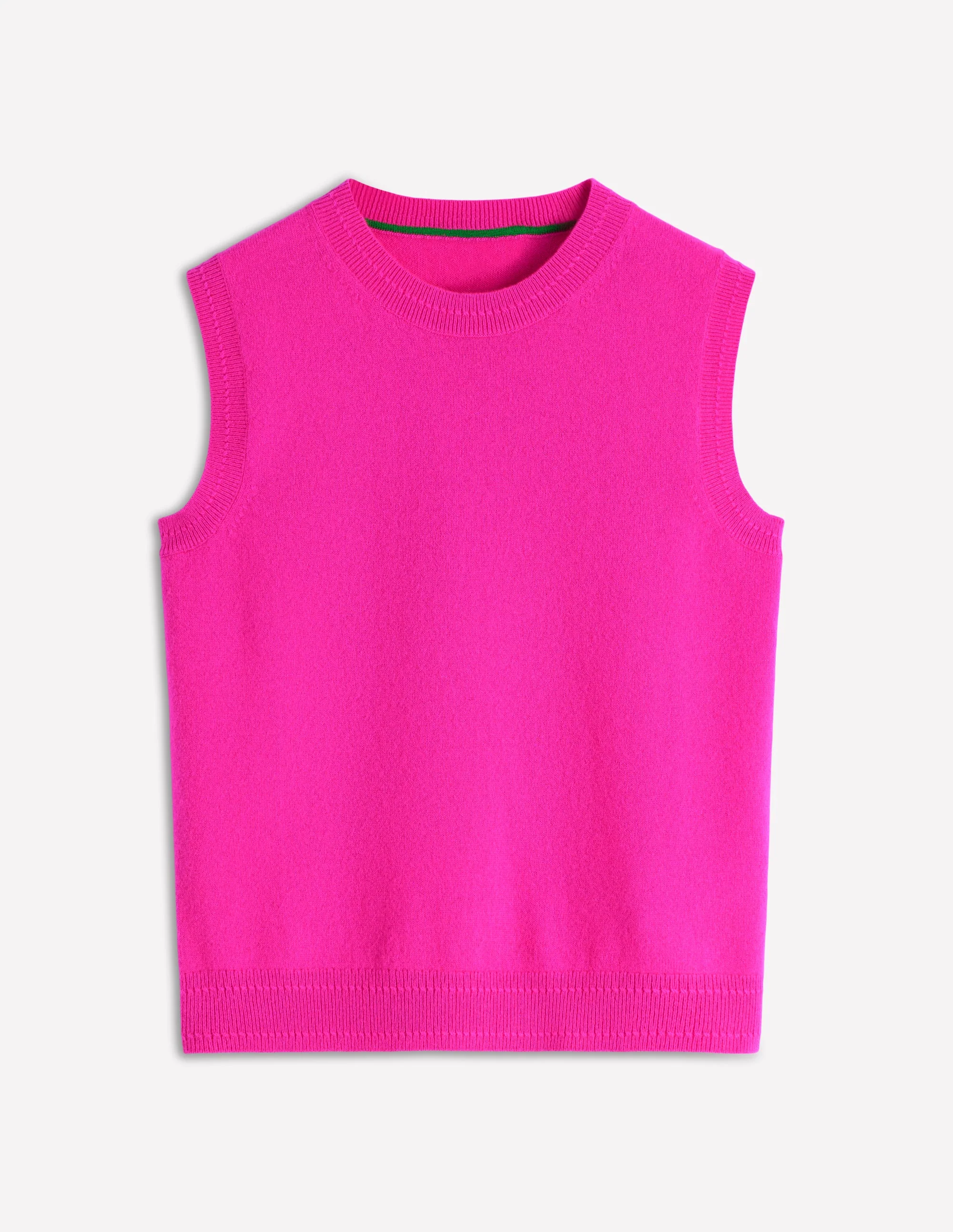 Eva Cashmere Vest-Pop Pansy - Image 7
