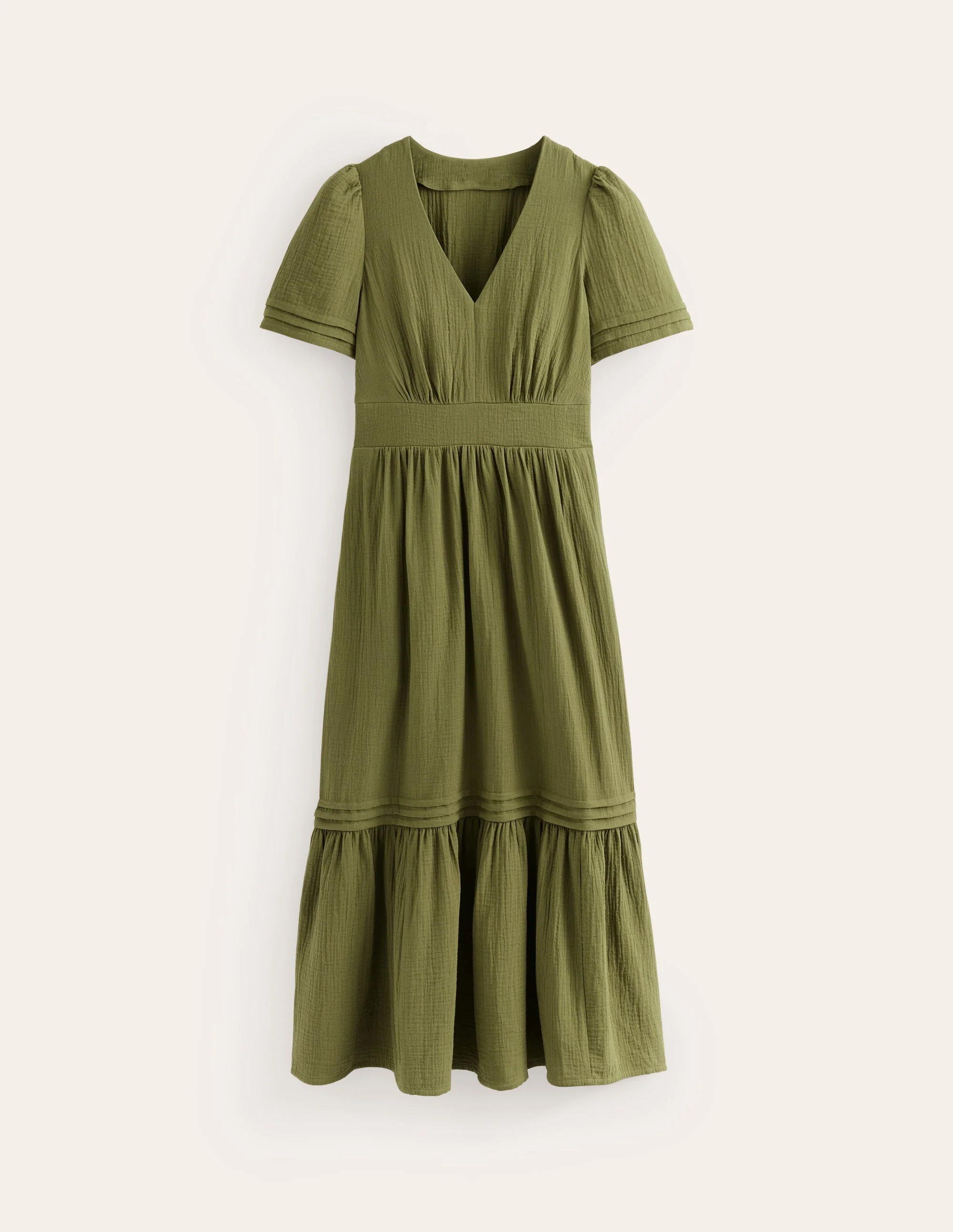 Eve Double Cloth Midi Dress-Mayfly - Image 5