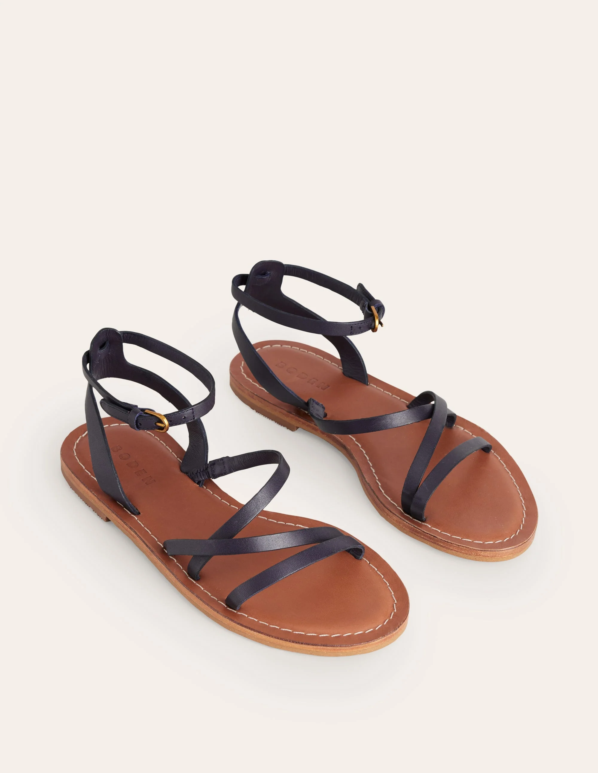 Everyday Flat Sandals-Navy - Image 3