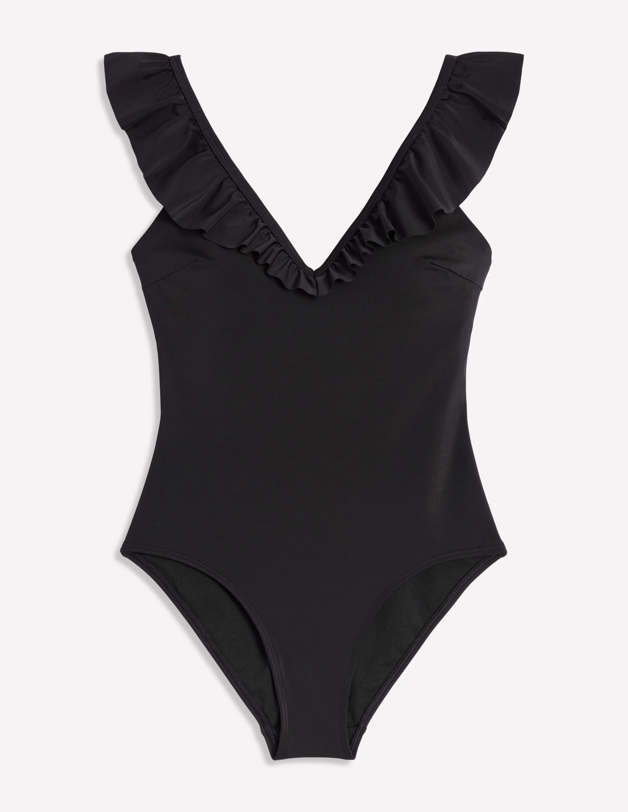 Evia Ruffle Swimsuit-Black - Image 6