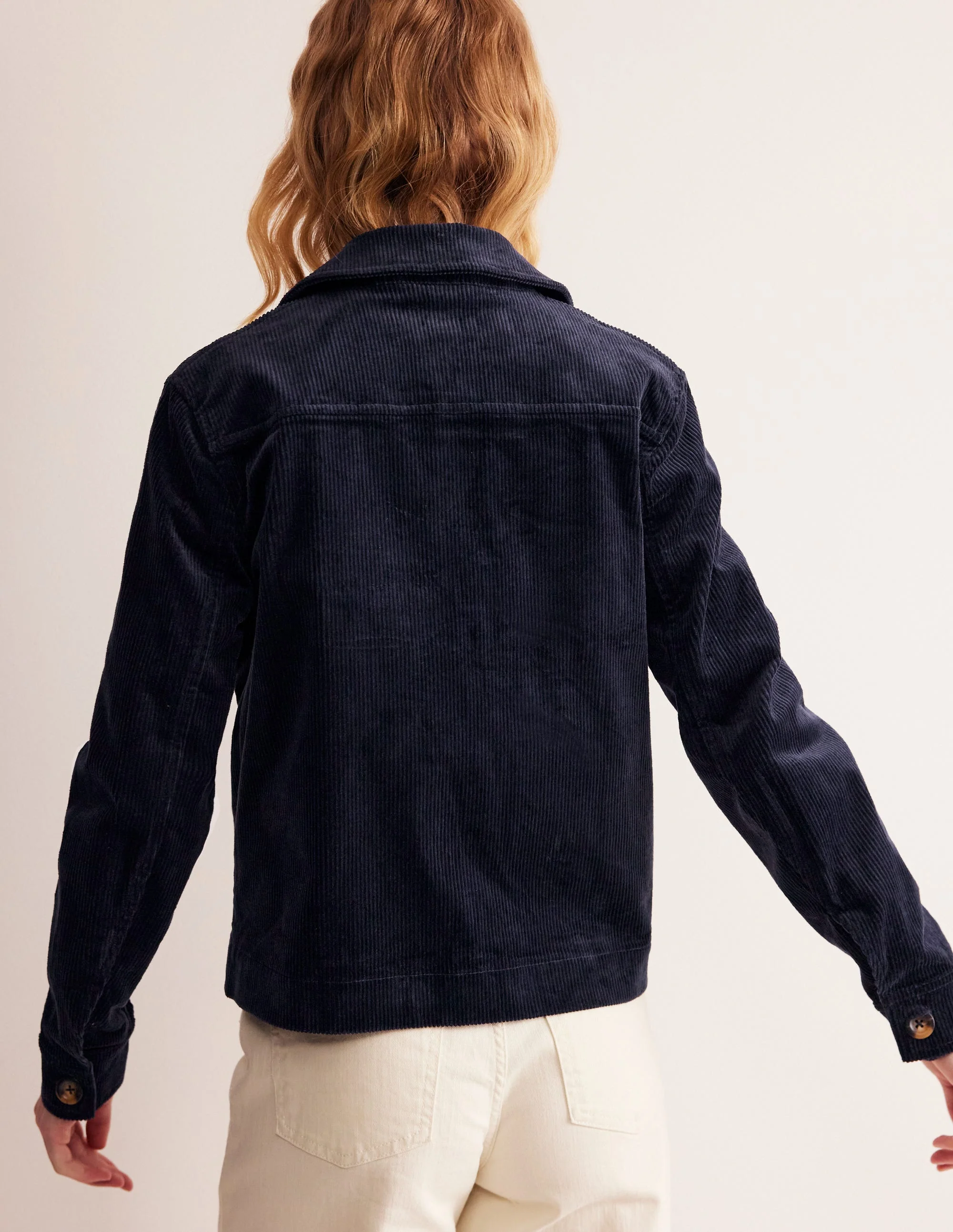 Exeter Cord Jacket-Navy - Image 3
