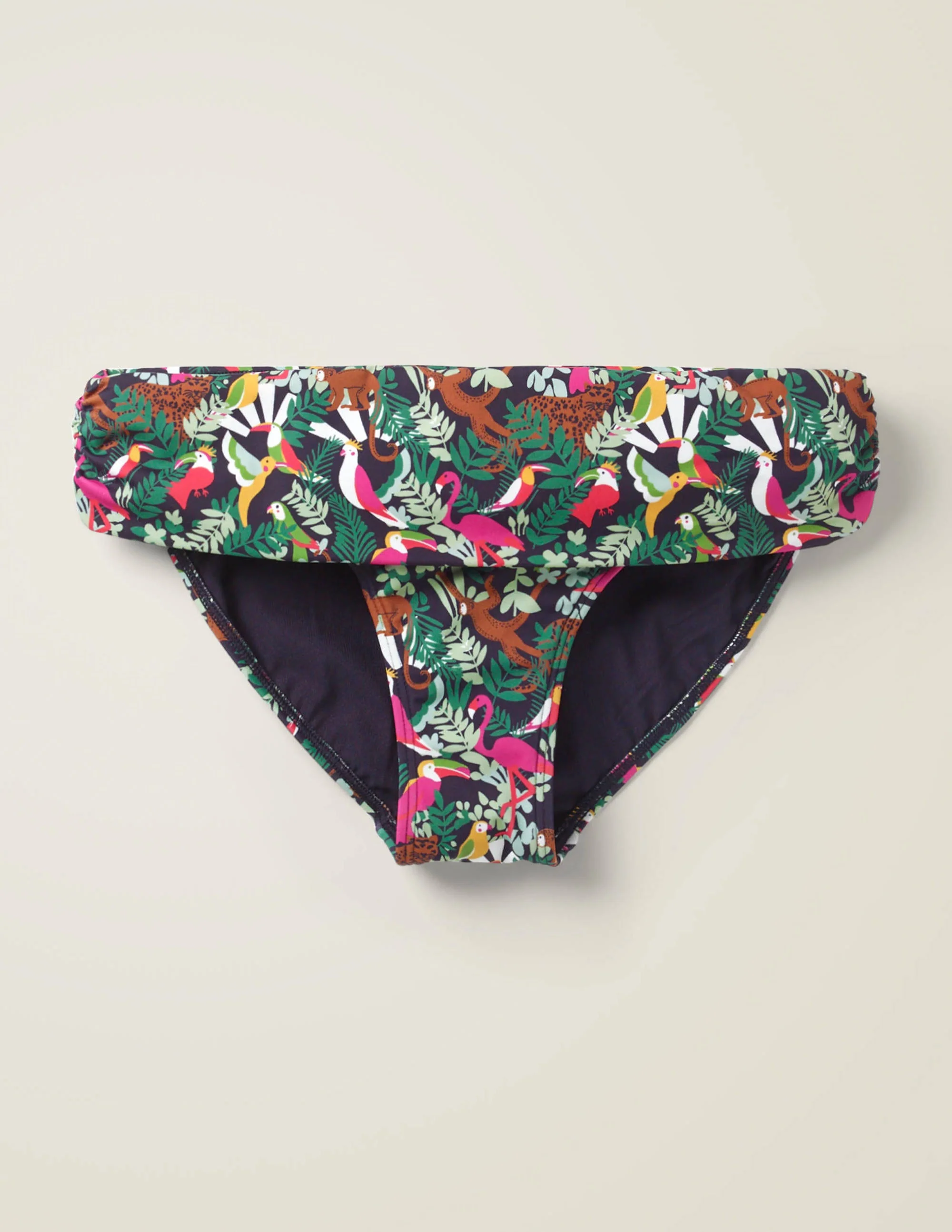 Eze Fold Over Bottoms-Navy, Bird Festival - Image 6