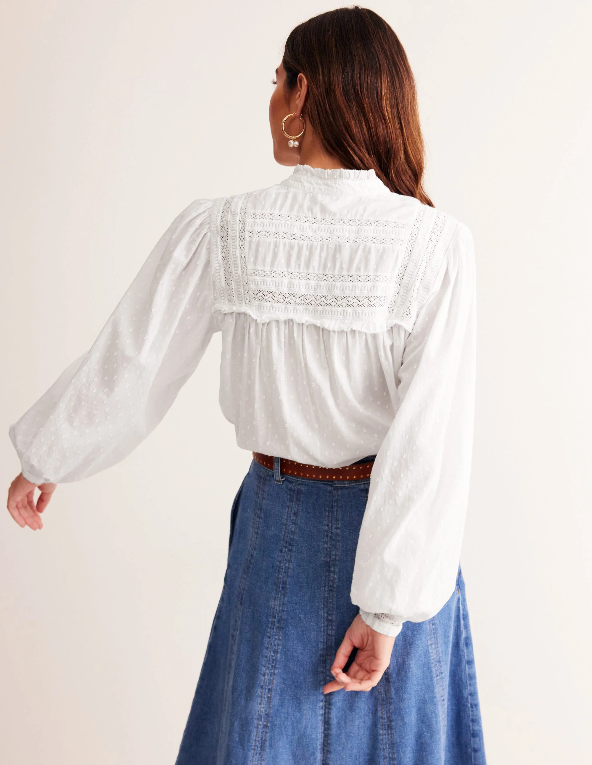 Fabric Interest Top-White - Image 3