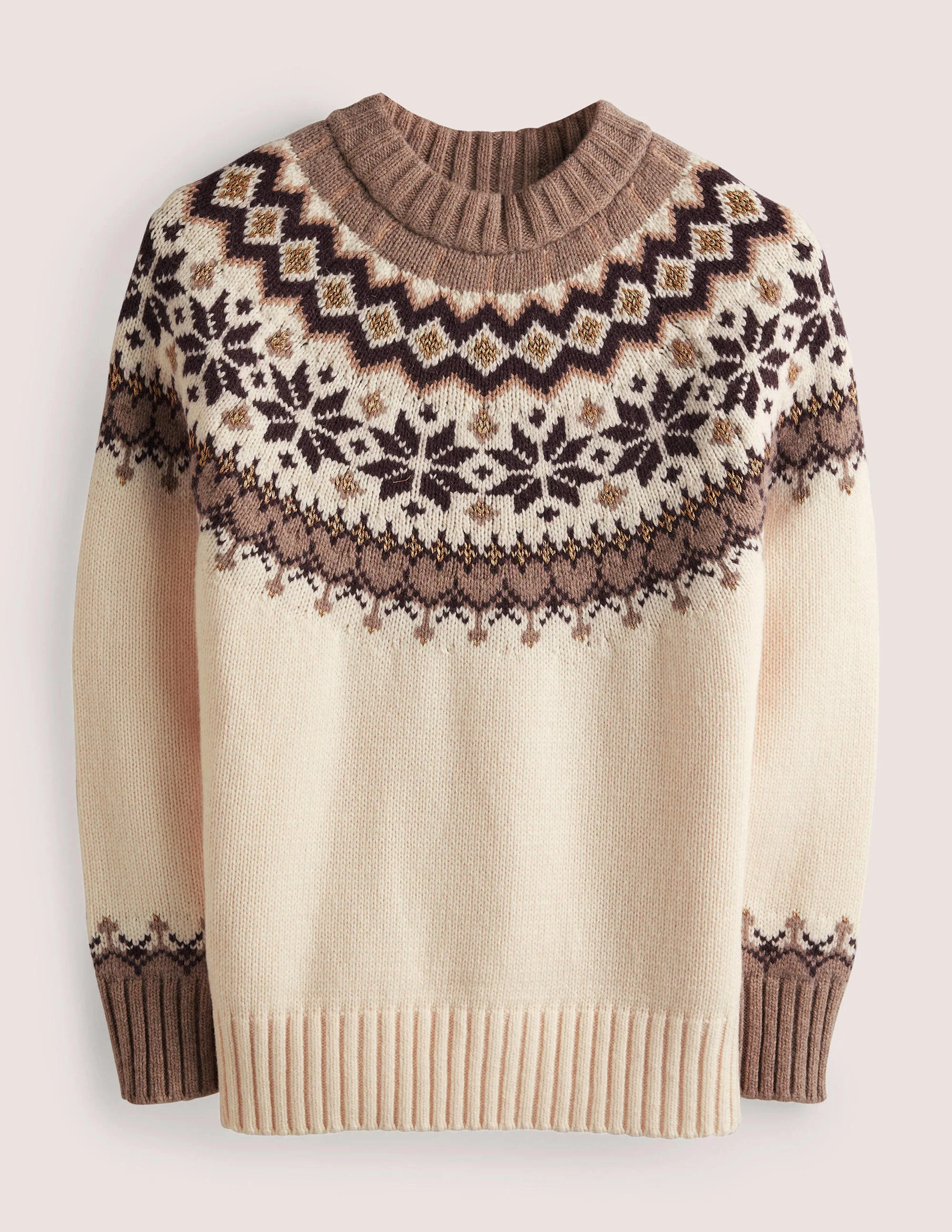 Fair Isle Sweater-Warm Ivory Fair Isle - Image 6