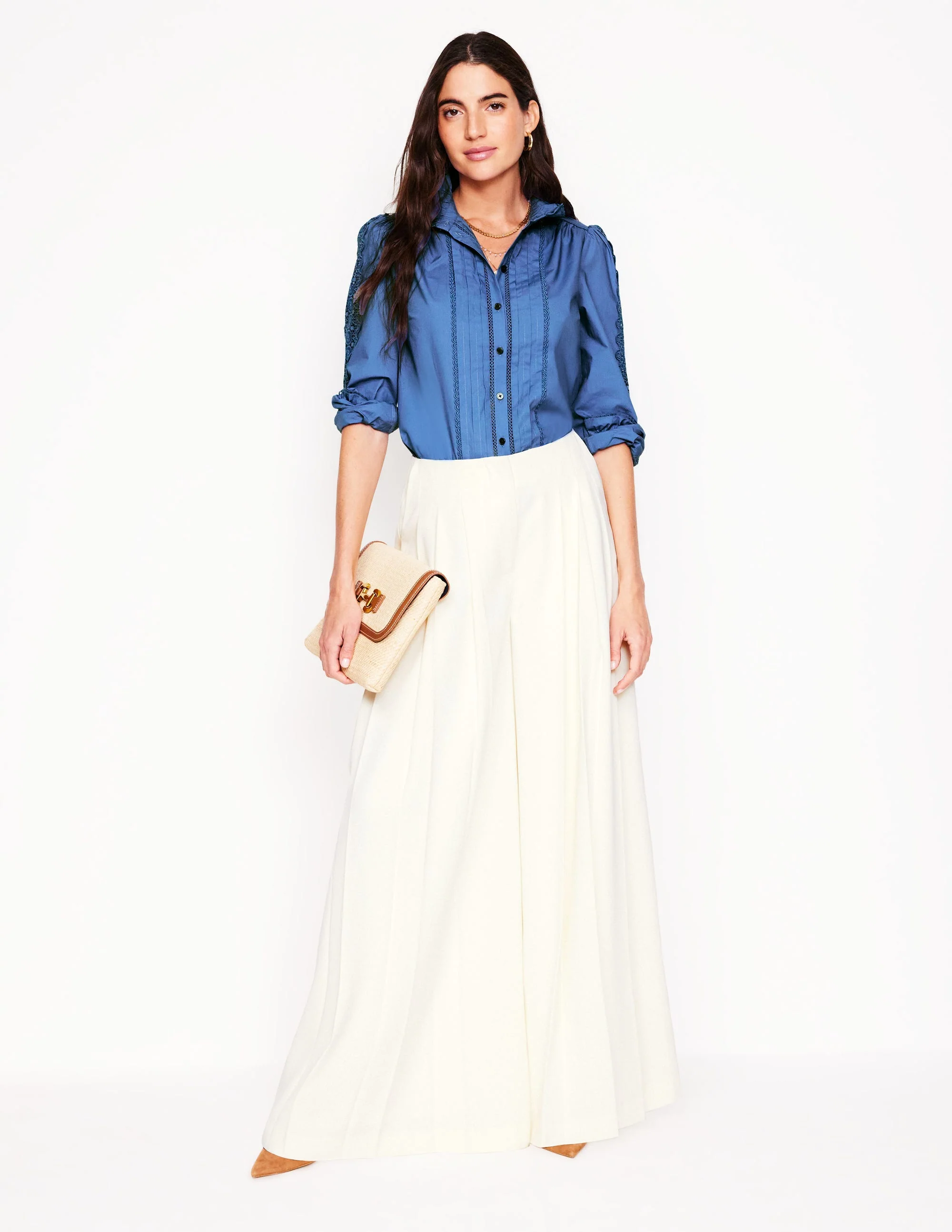 Felicity Lace Blouse-Blue River - Image 8