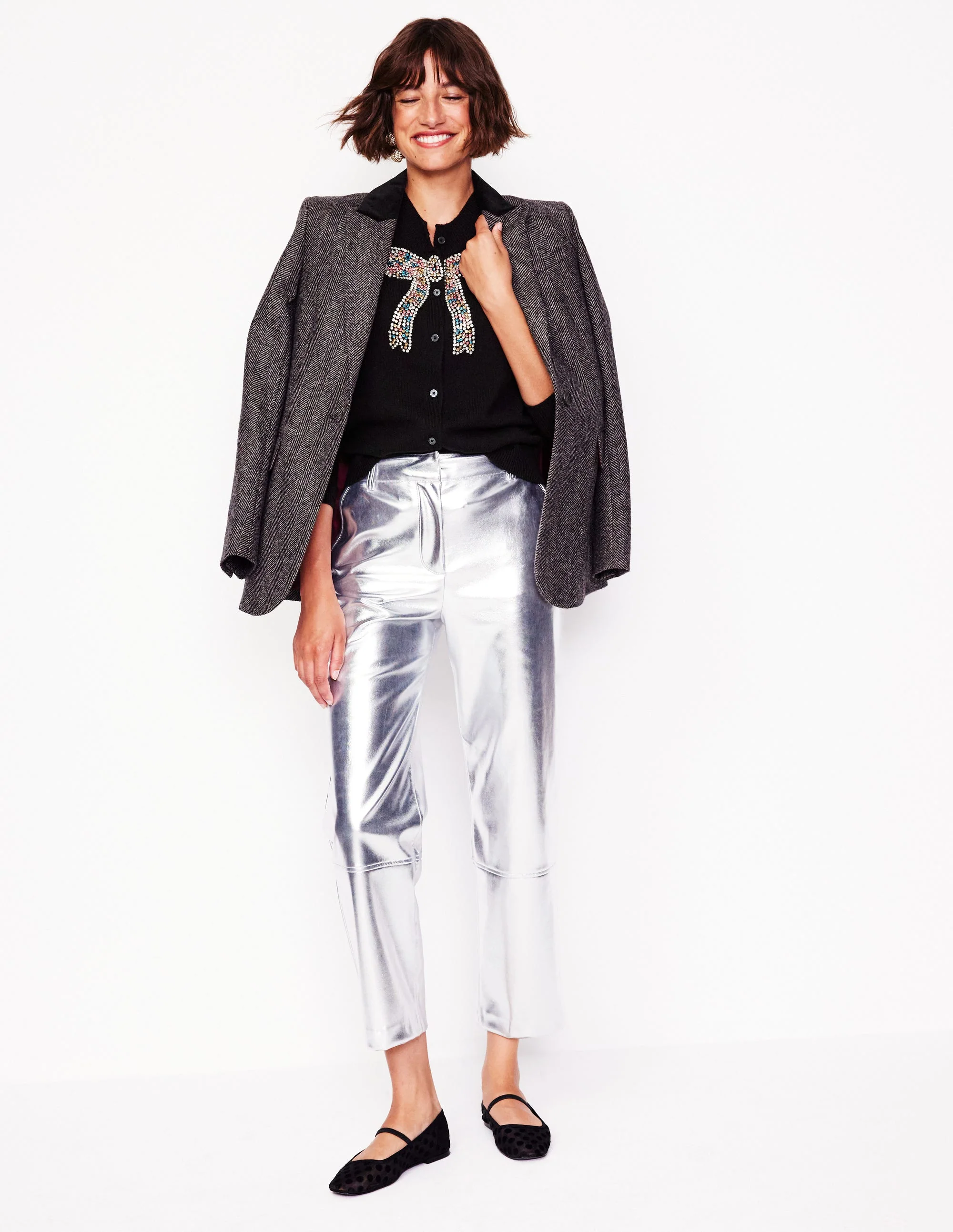 Fenella Embellished Cardigan-Black - Image 4