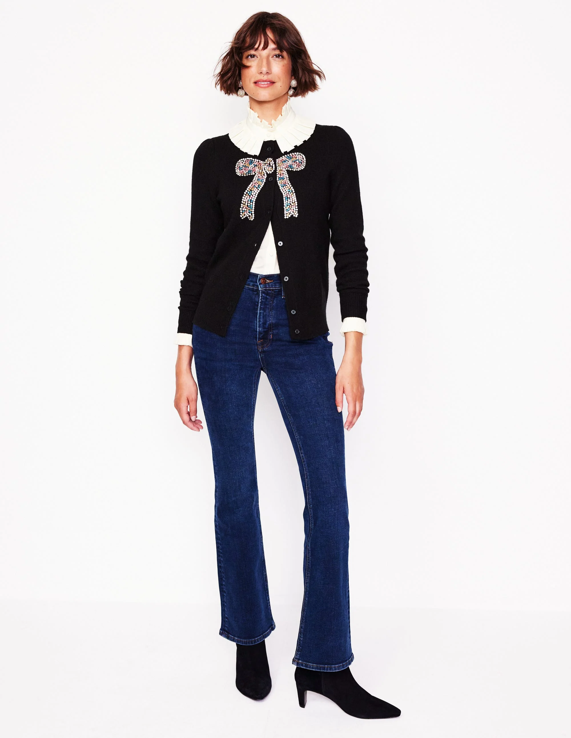 Fenella Embellished Cardigan-Black - Image 6