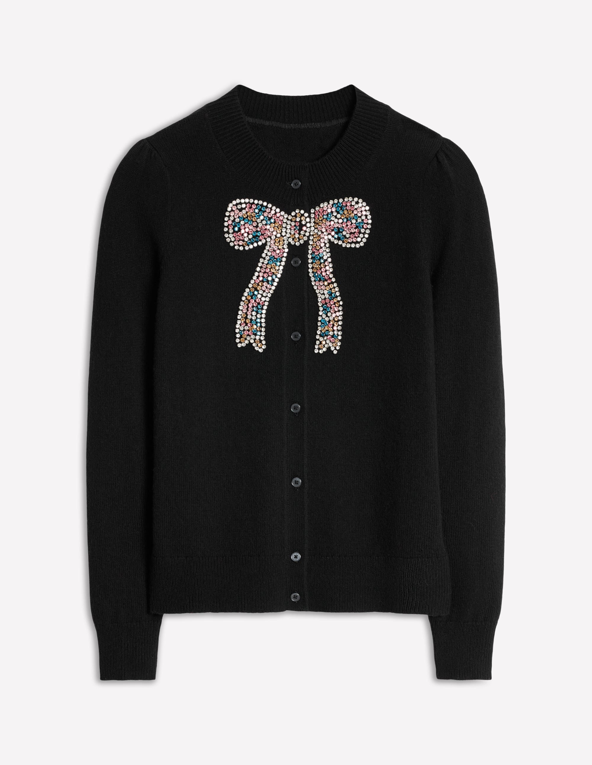 Fenella Embellished Cardigan-Black - Image 7