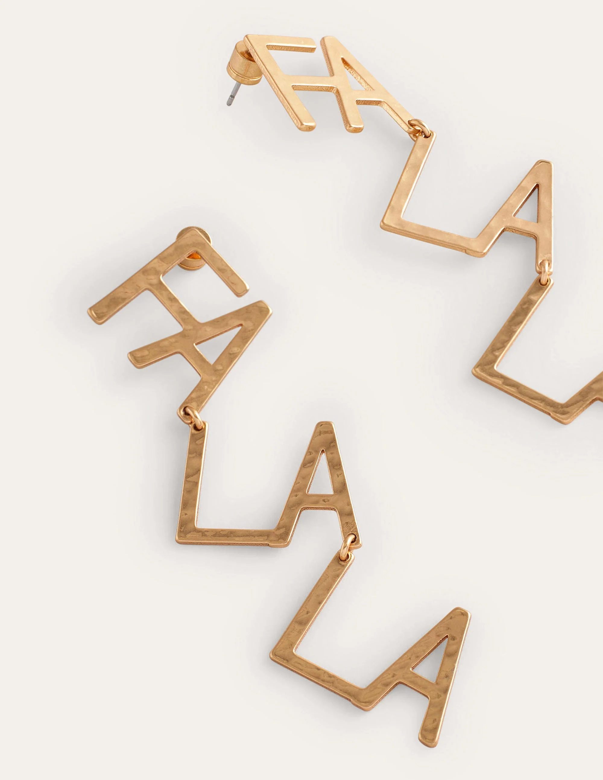 Festive Stamp Earrings-Fa La La - Image 3