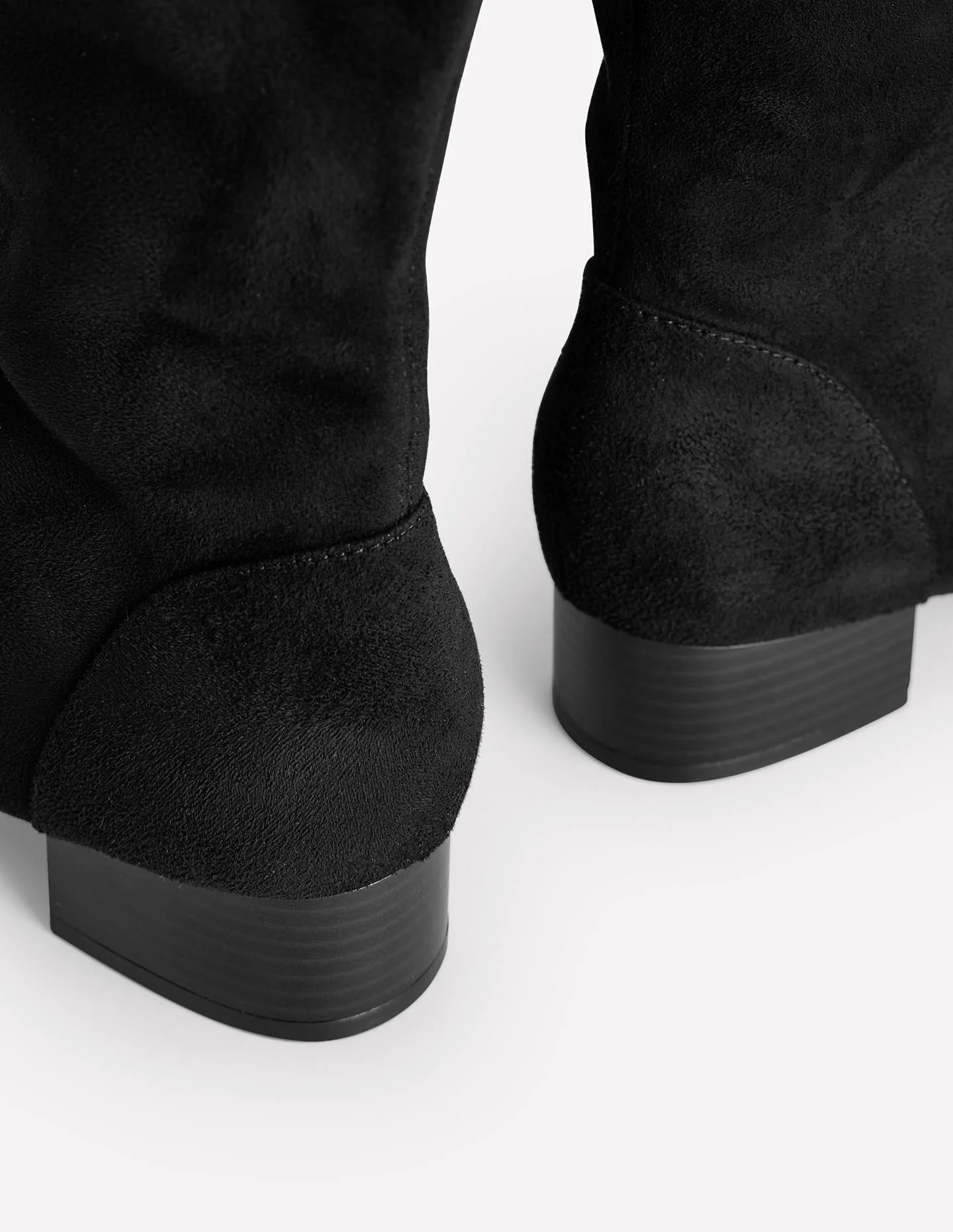 Flat Stretch Knee Boot-Black - Image 4