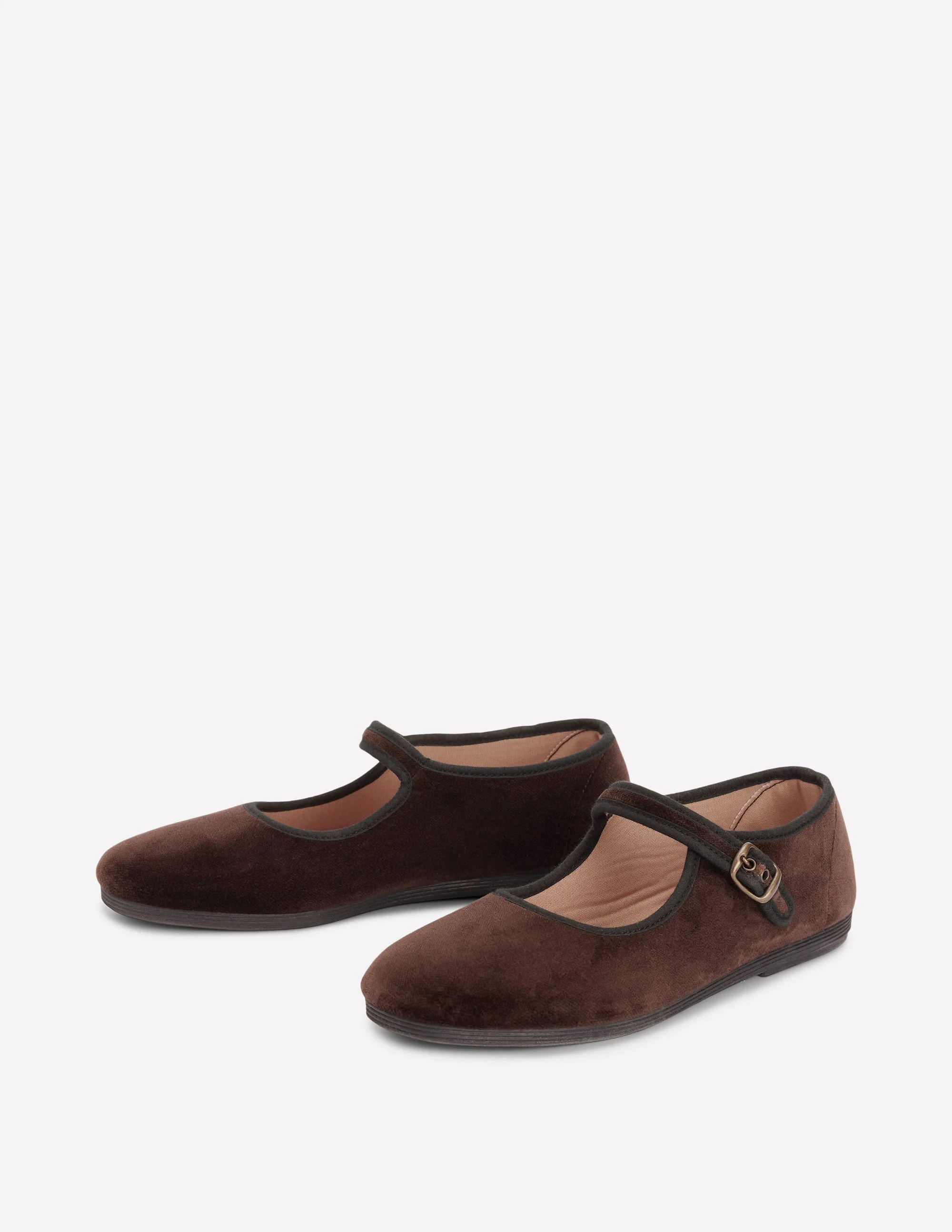 Flexi Mary Jane-Chocolate Velvet - Image 4