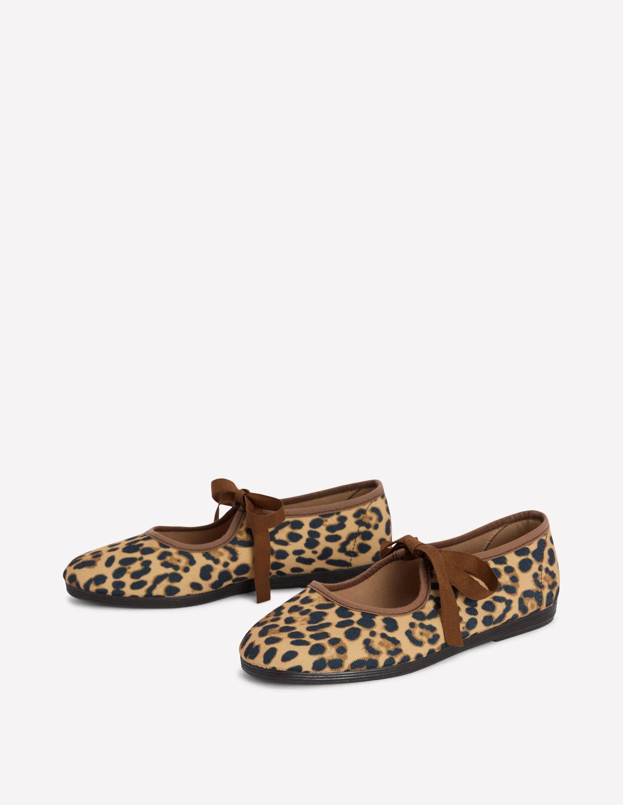 Flexi Tie Mary Janes-Leopard - Image 4