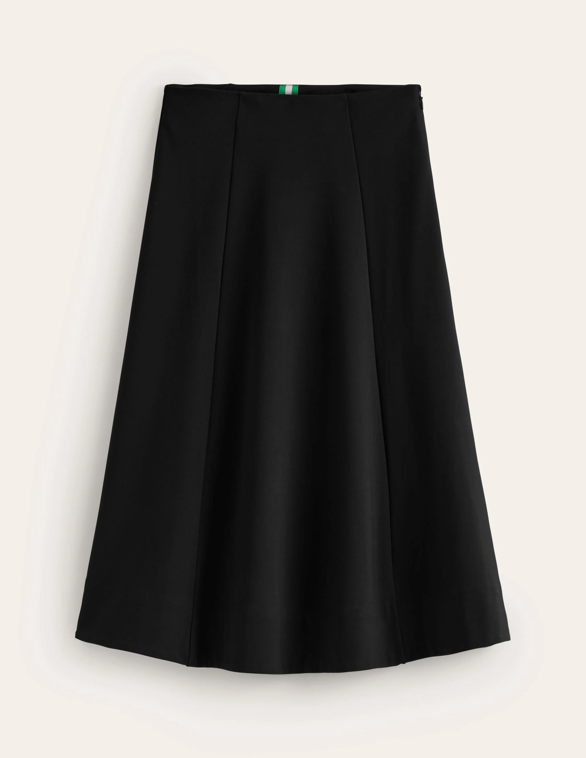 Flippy Ponte Midi Skirt-Black - Image 5