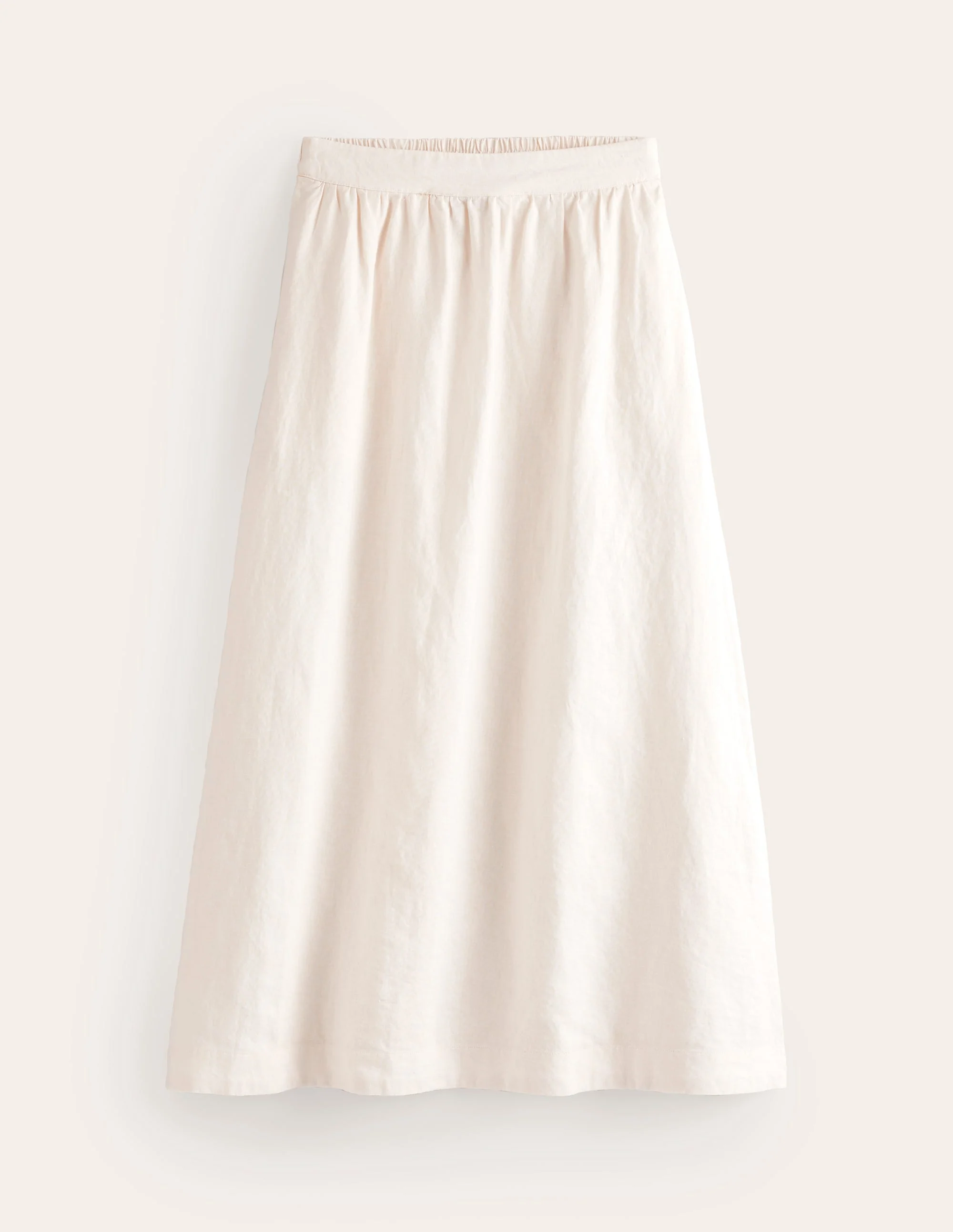 Florence Linen Midi Skirt-Ecru - Image 6