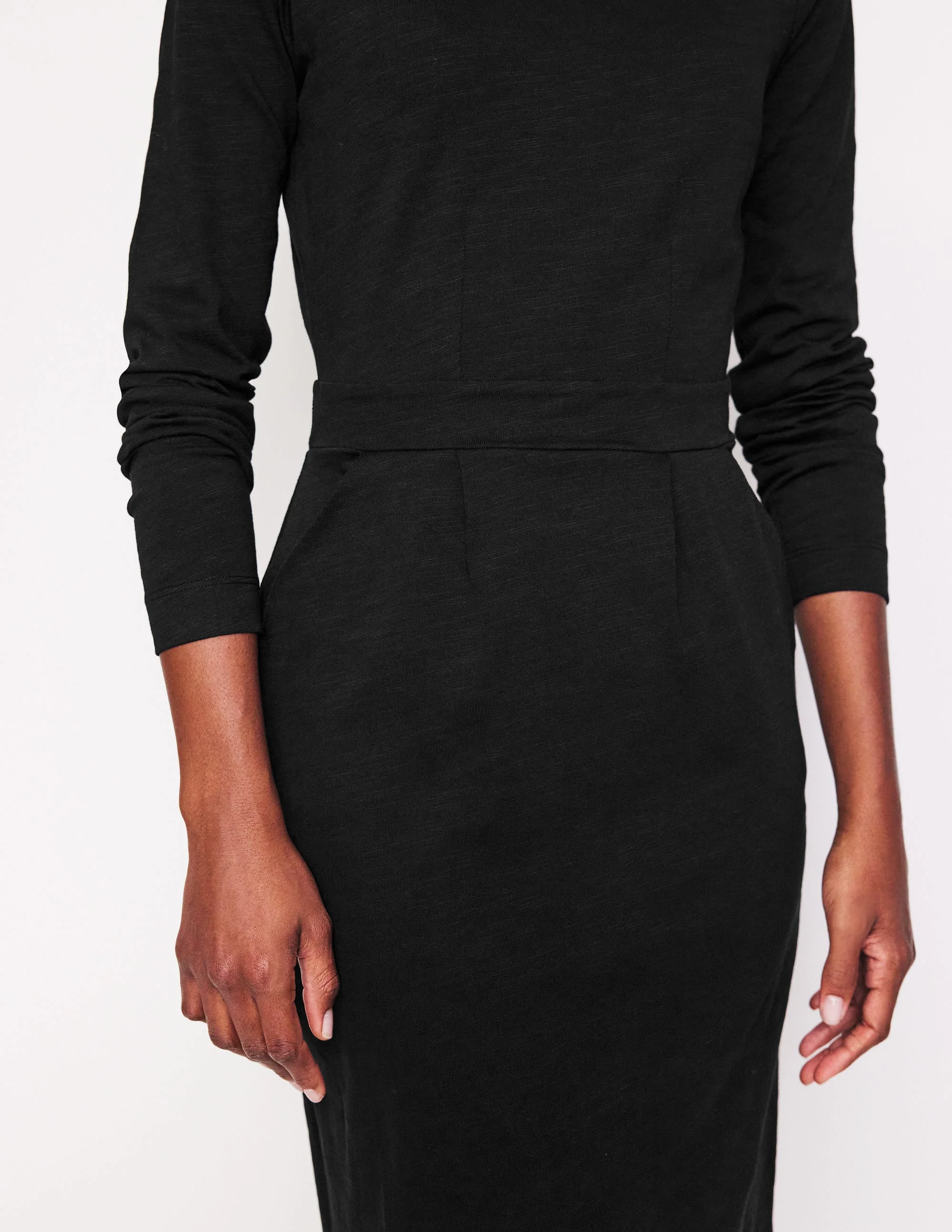 Florrie Long Sleeve Dress-Black - Image 2