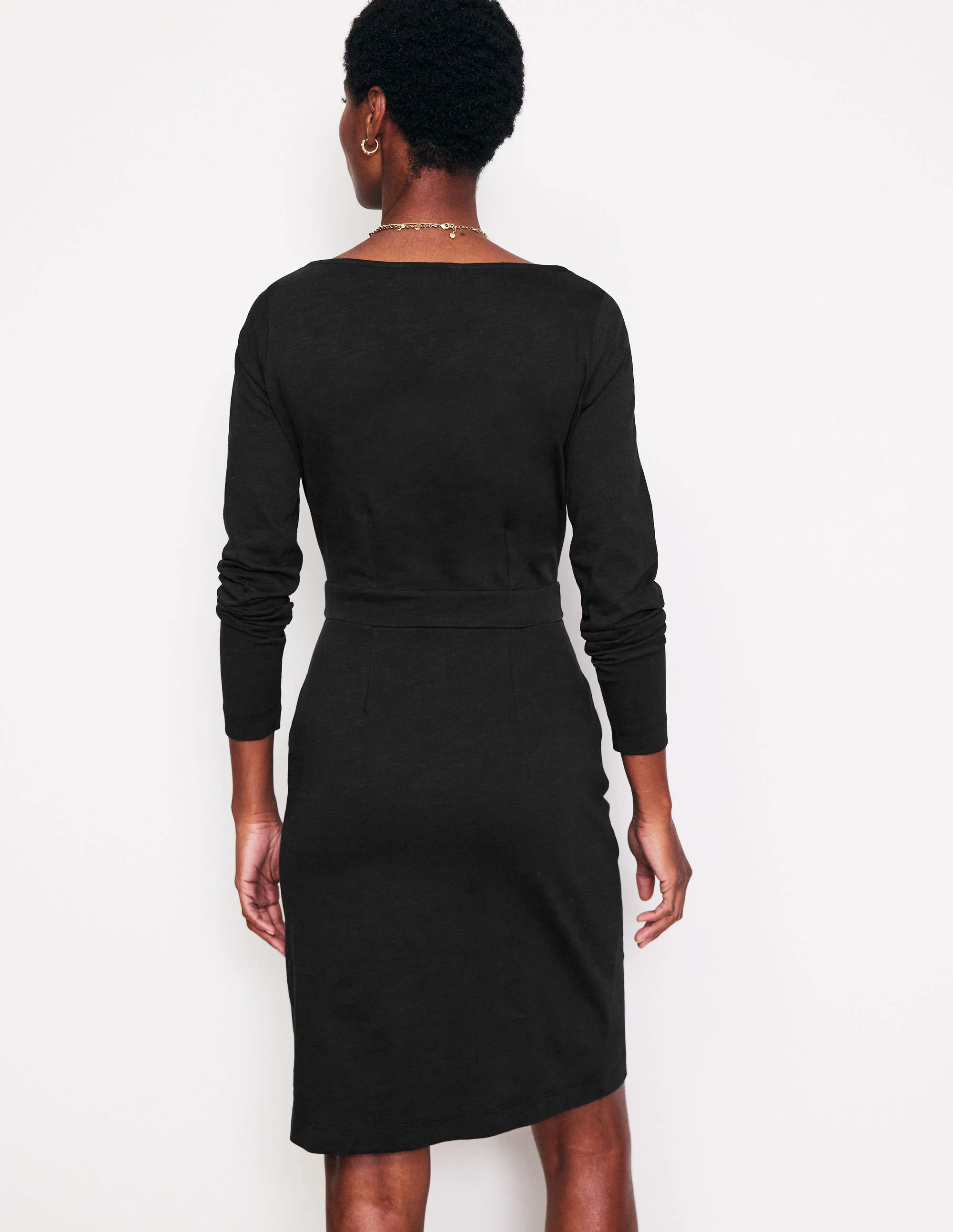 Florrie Long Sleeve Dress-Black - Image 3