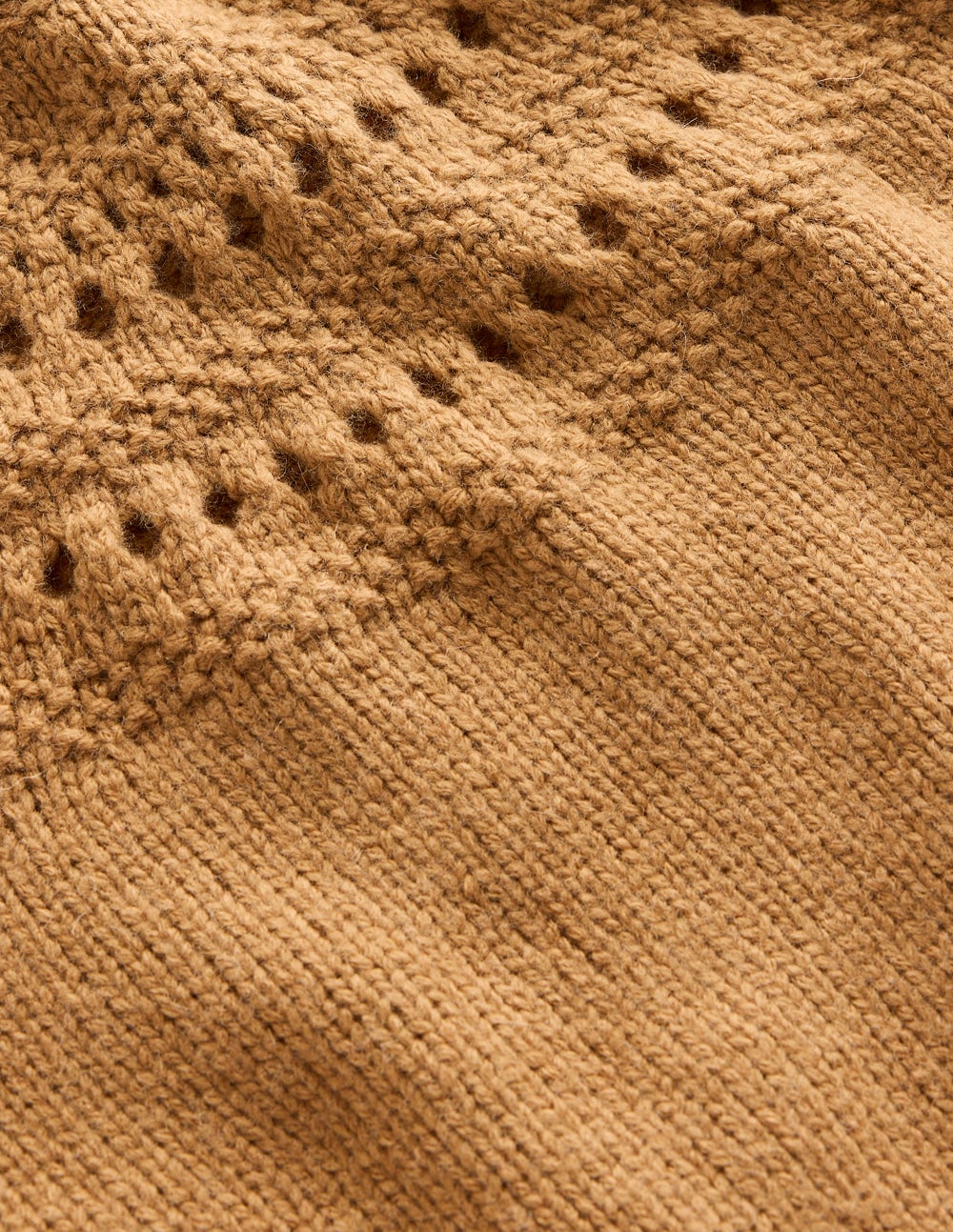 Fluffy Chunky Sweater-Camel Melange - Image 7