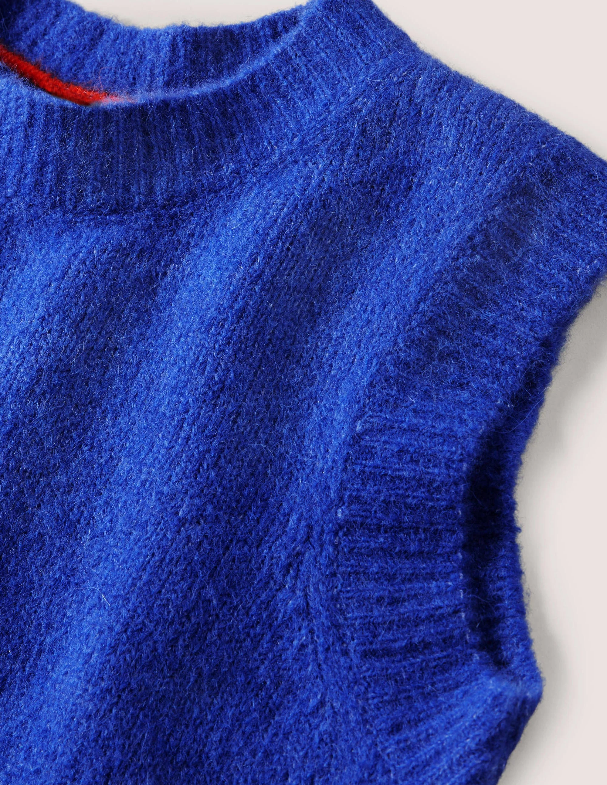 Fluffy Sweater Vest-Cobalt Blue - Image 8
