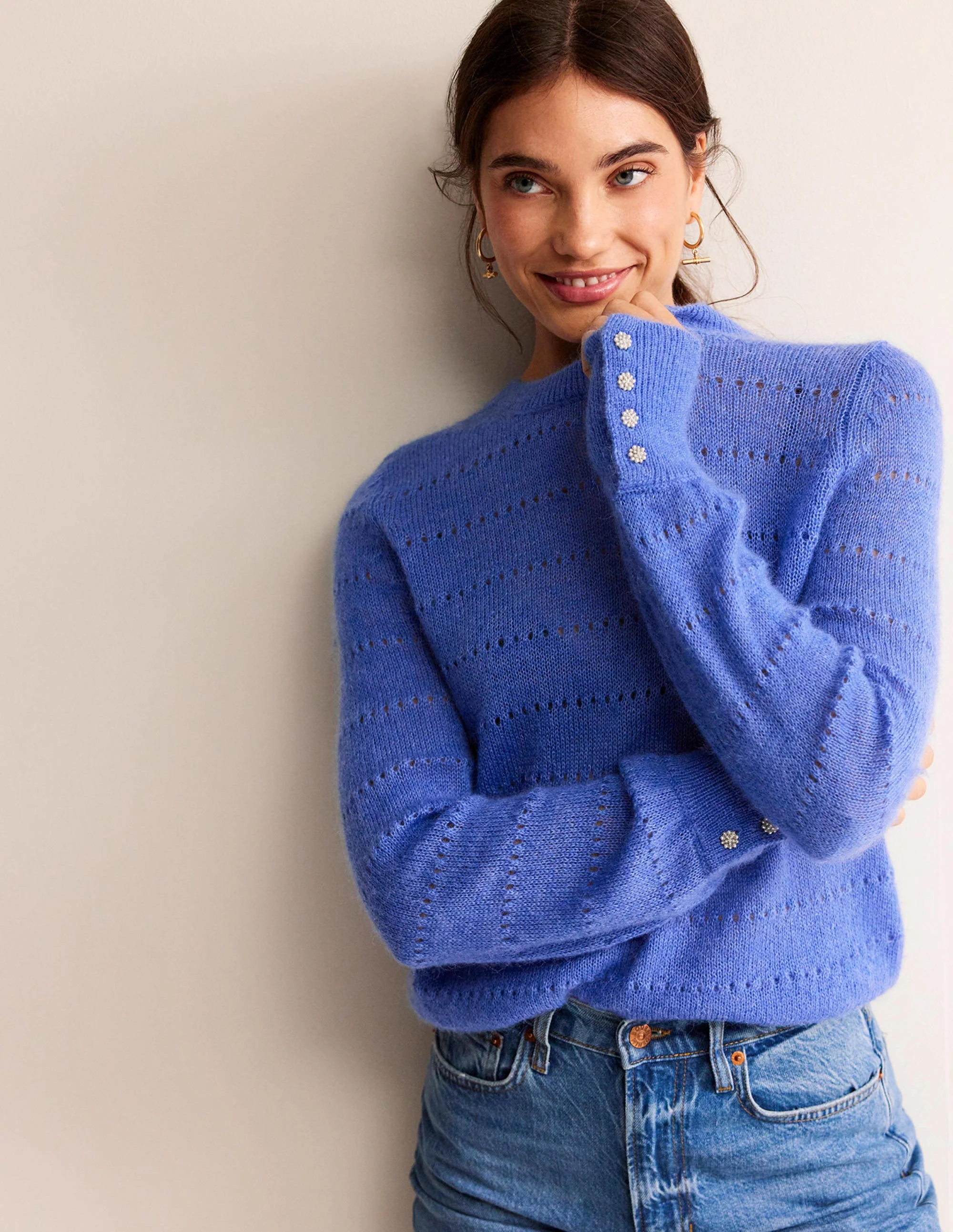Fluffy Textured Sweater-Meadow Spring - Image 4
