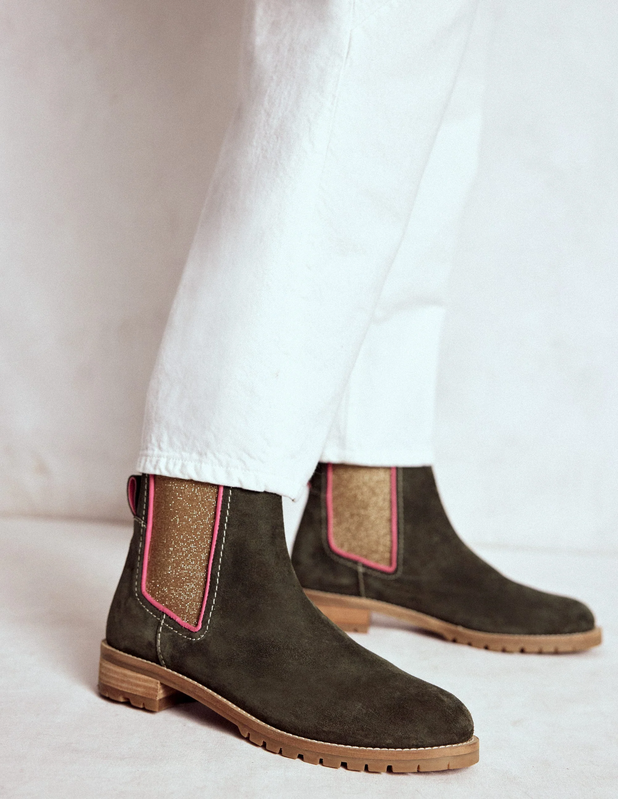 Freya Chelsea Boots-Dark Moss - Image 2
