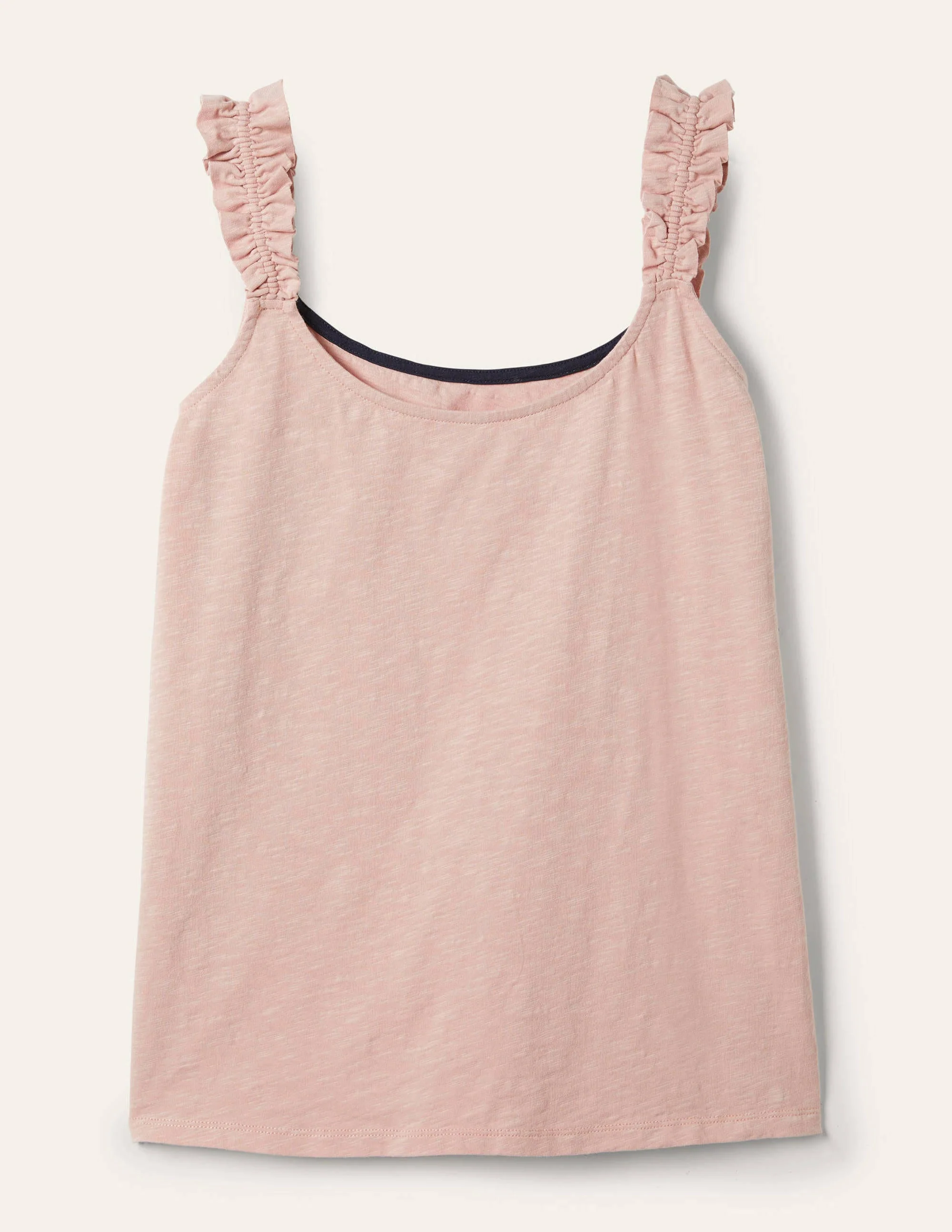 Frill Strap Jersey Top-Milkshake - Image 5