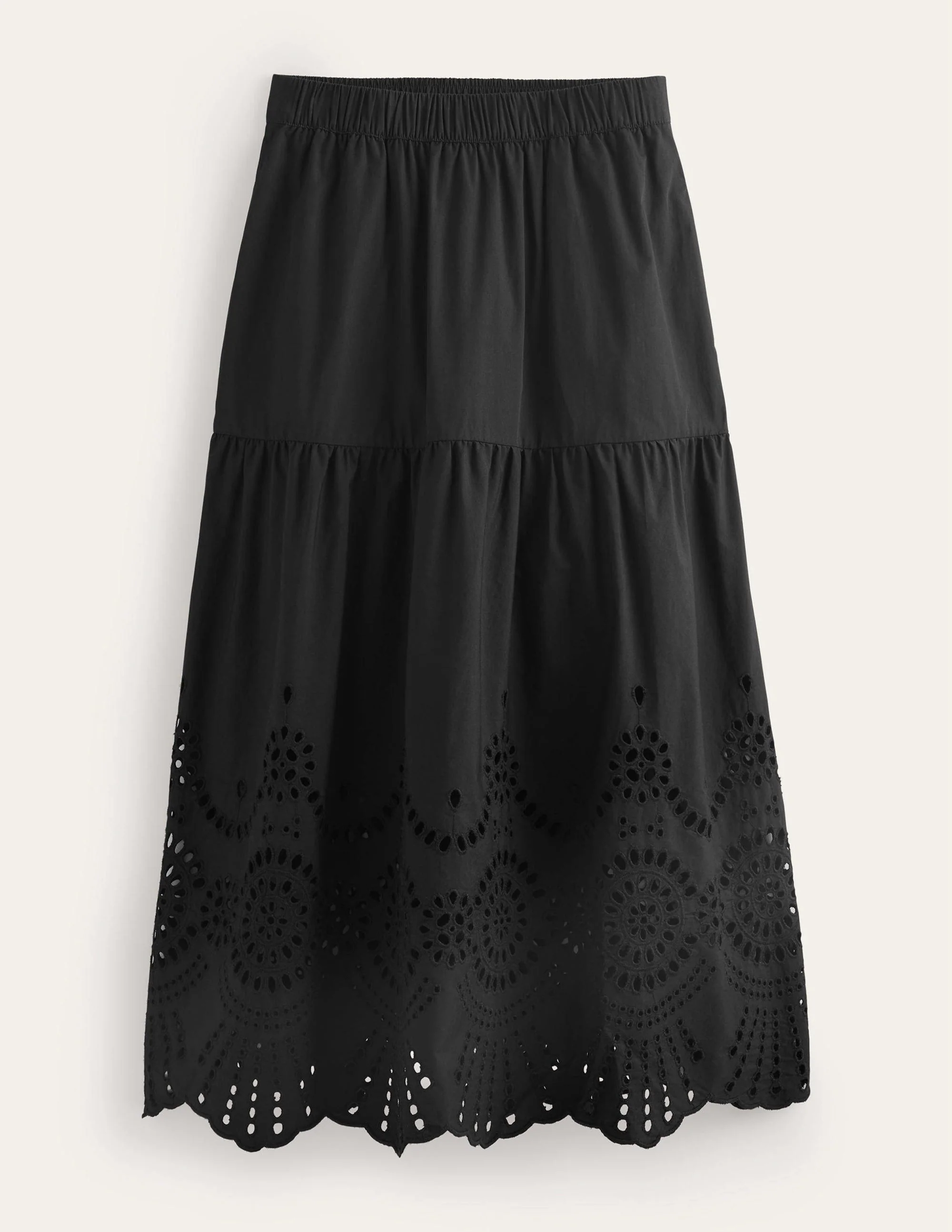Full Broderie Skirt-Black - Image 5