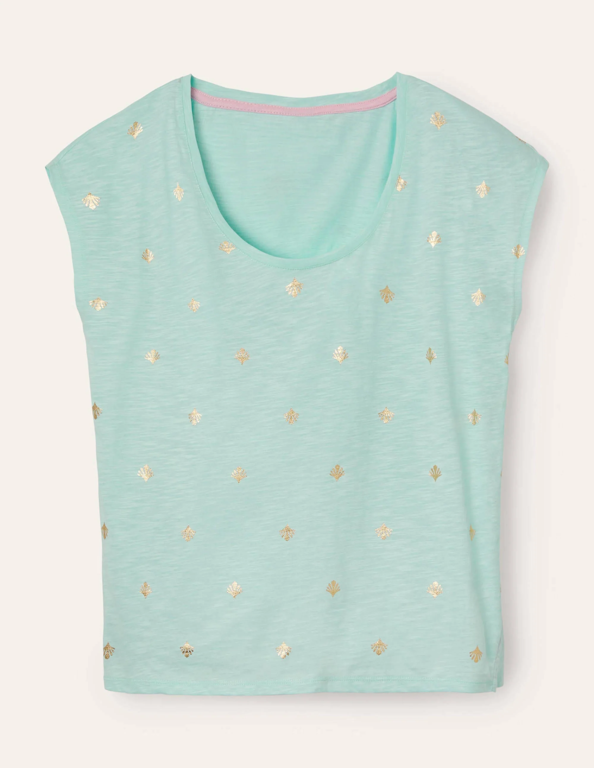 Fun Voop Tee-Spearmint, Coral Tile - Image 5