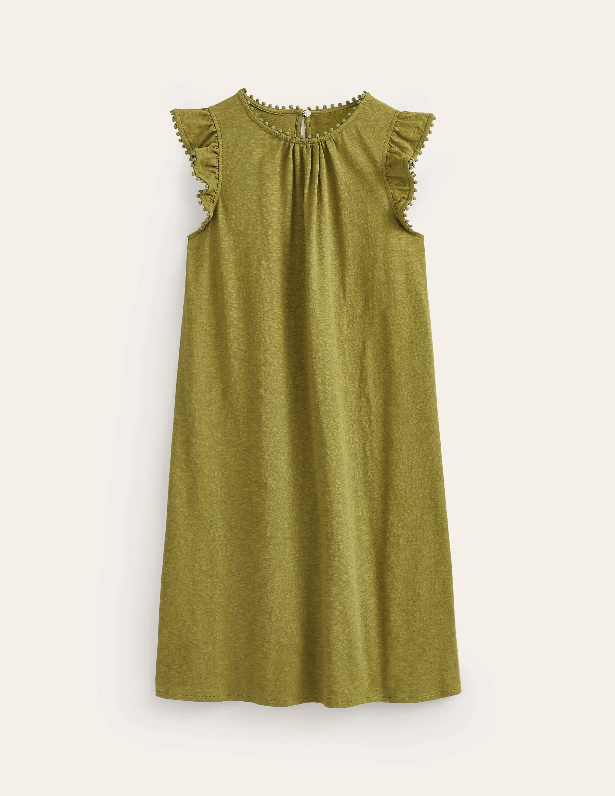 Georgina Pom Ruffle Dress-Mayfly - Image 5