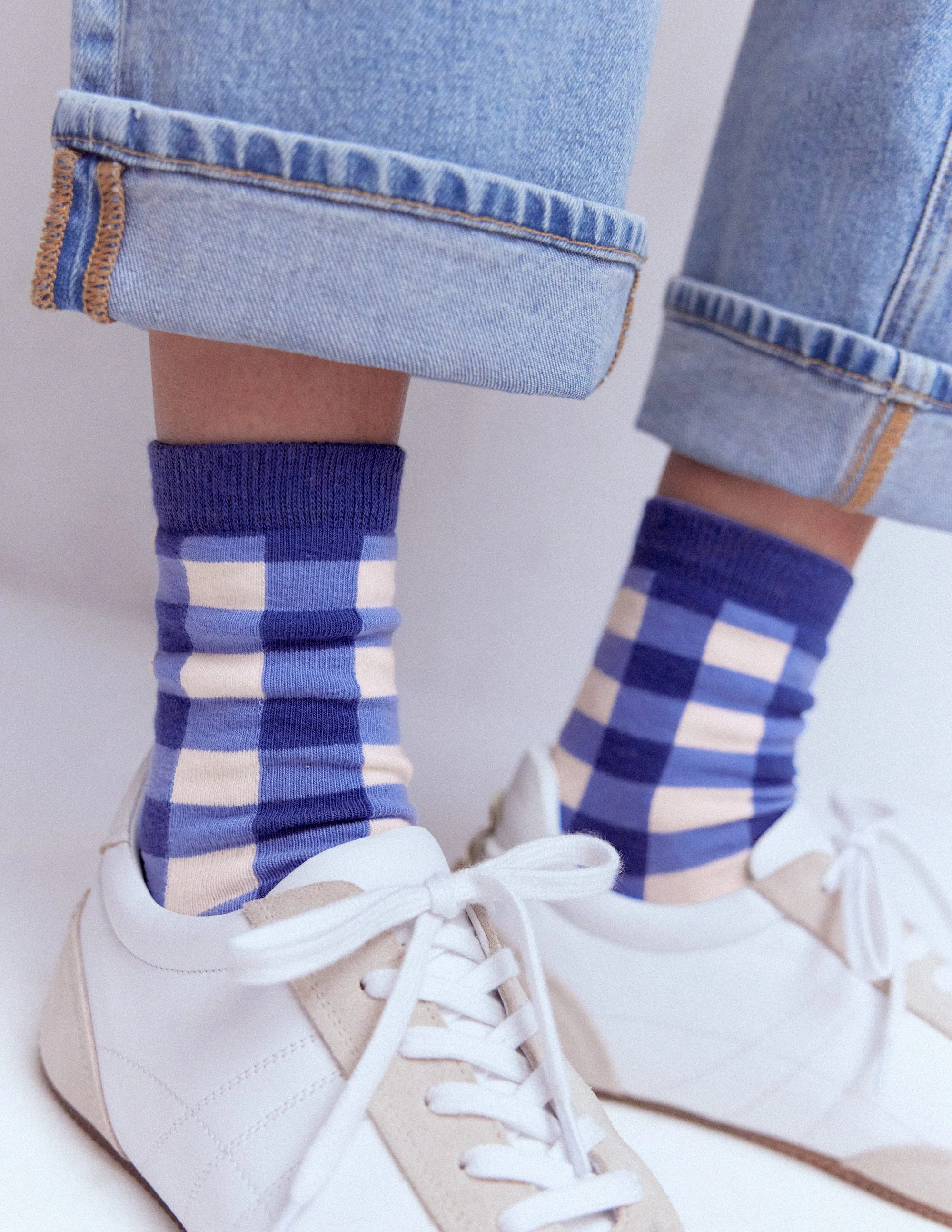 Gingham 3 Pack Socks-Gingham 3 Pack - Image 2
