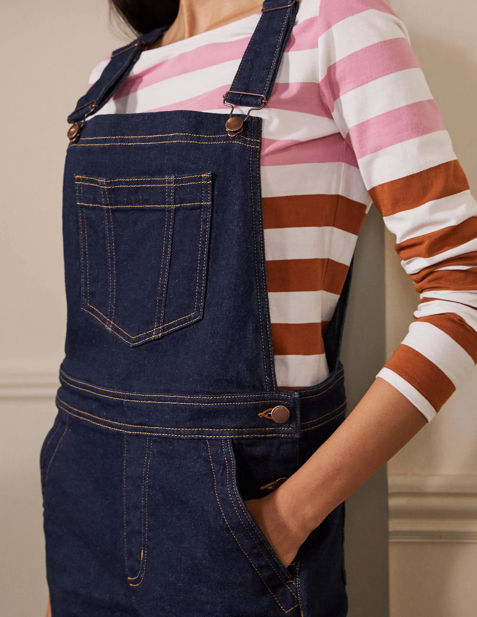 Girlfriend Overalls-Indigo - Image 2