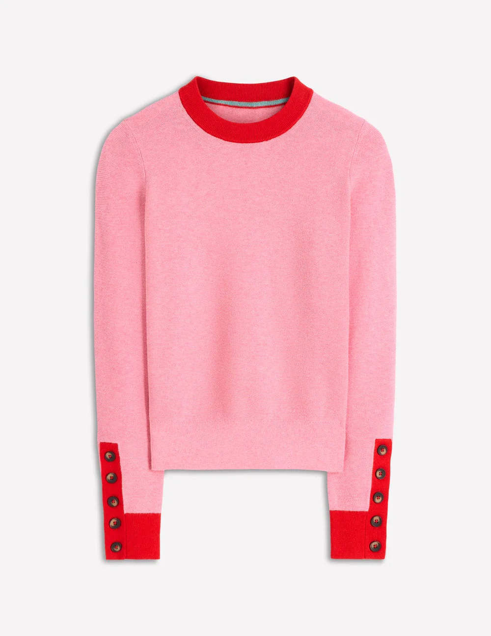 Grace Colour Block Sweater-Pink Lady - Image 7