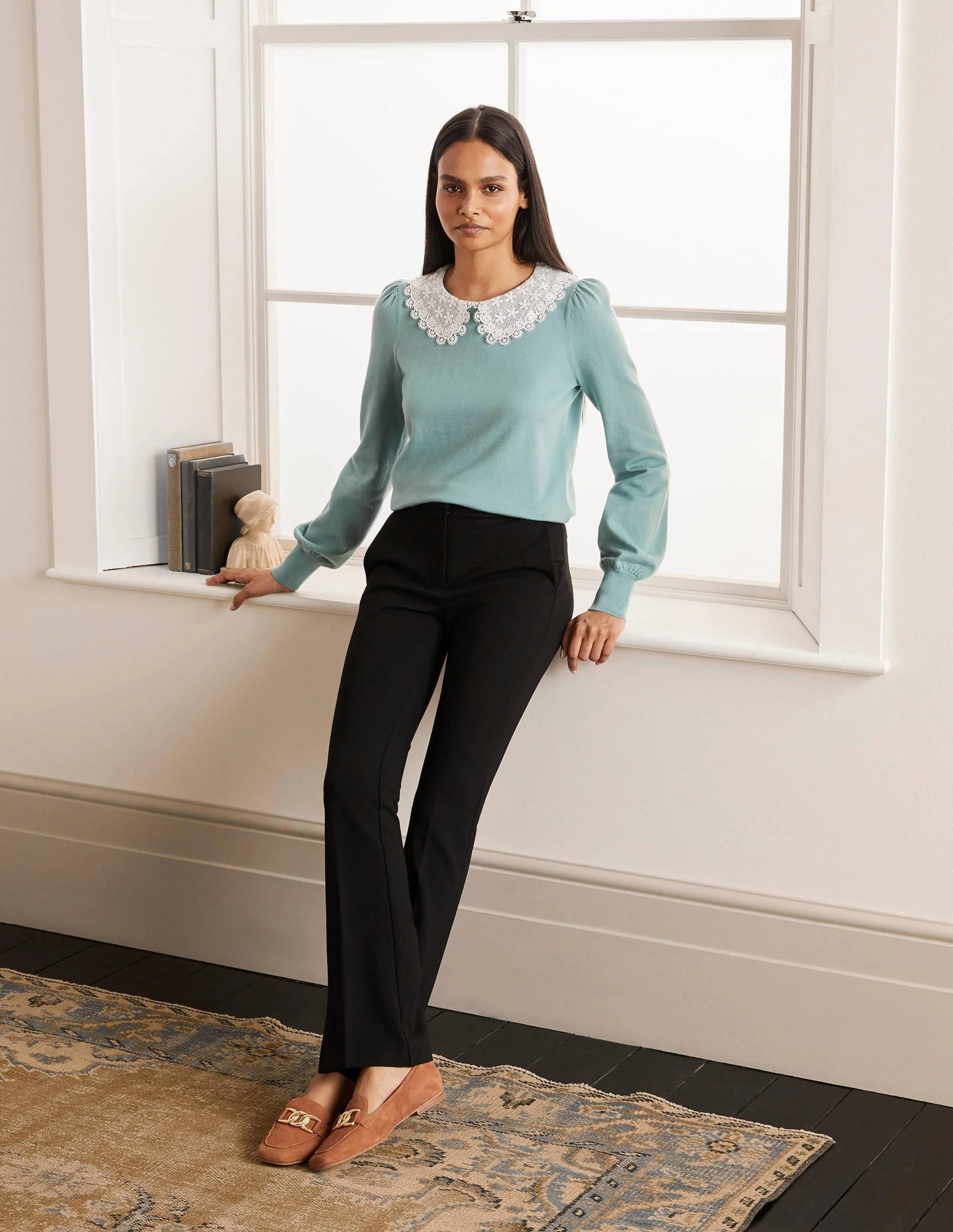 Hampshire Bootcut Pants-Black - Image 4
