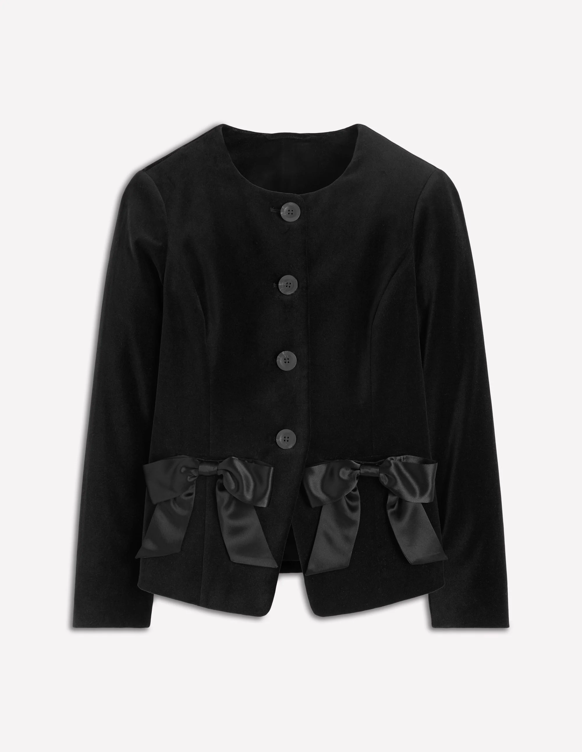 Hampstead Velvet Blazer-Black - Image 5