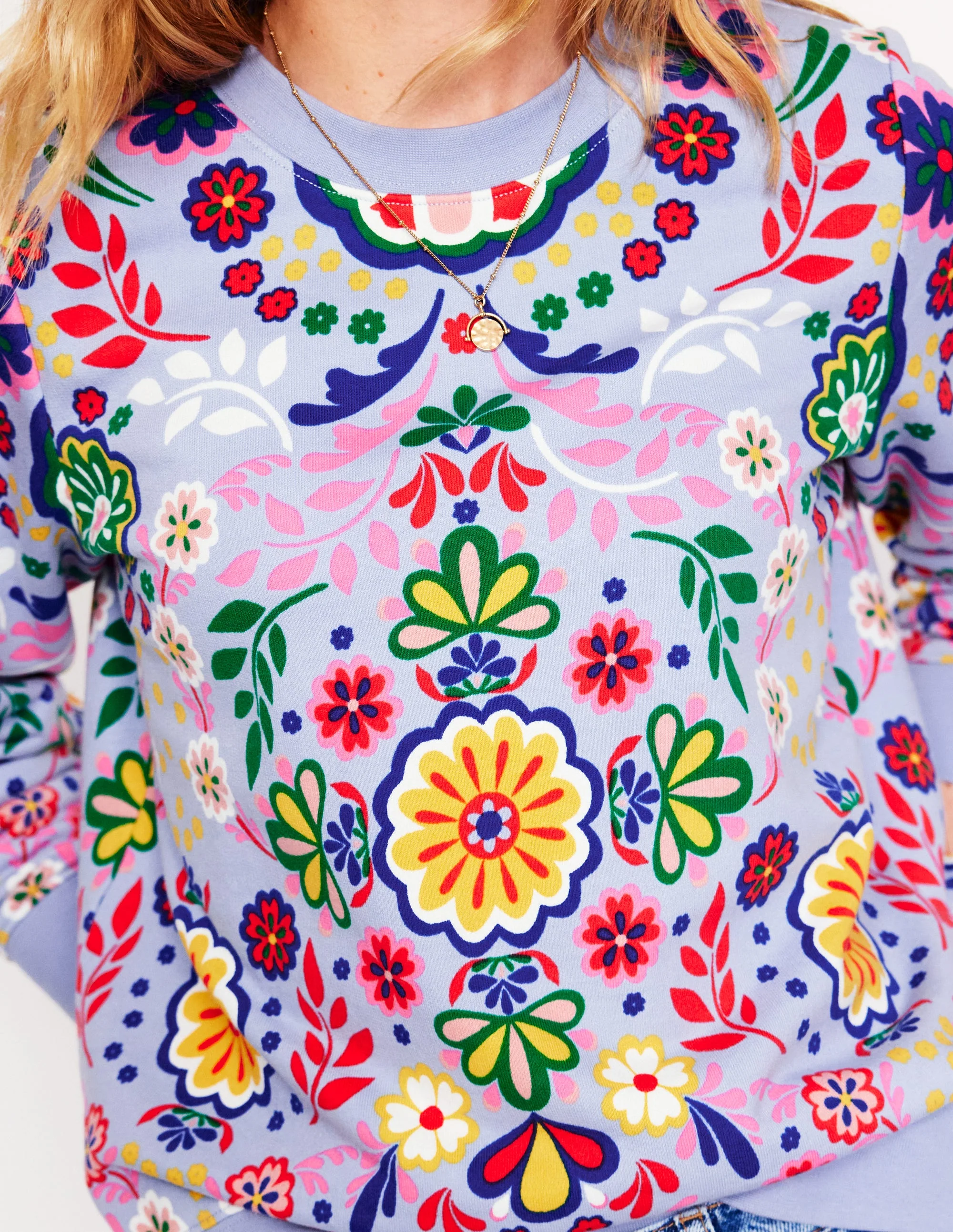Hannah Printed Sweatshirt-Structured Meadow - Image 2