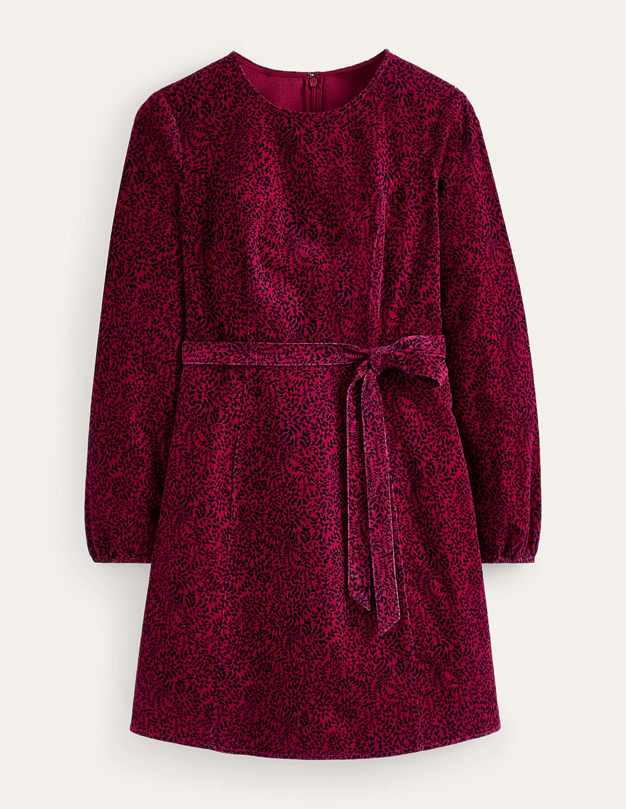 Harriet Cord Dress-Warm Cranberry, Pome Sprig - Image 6