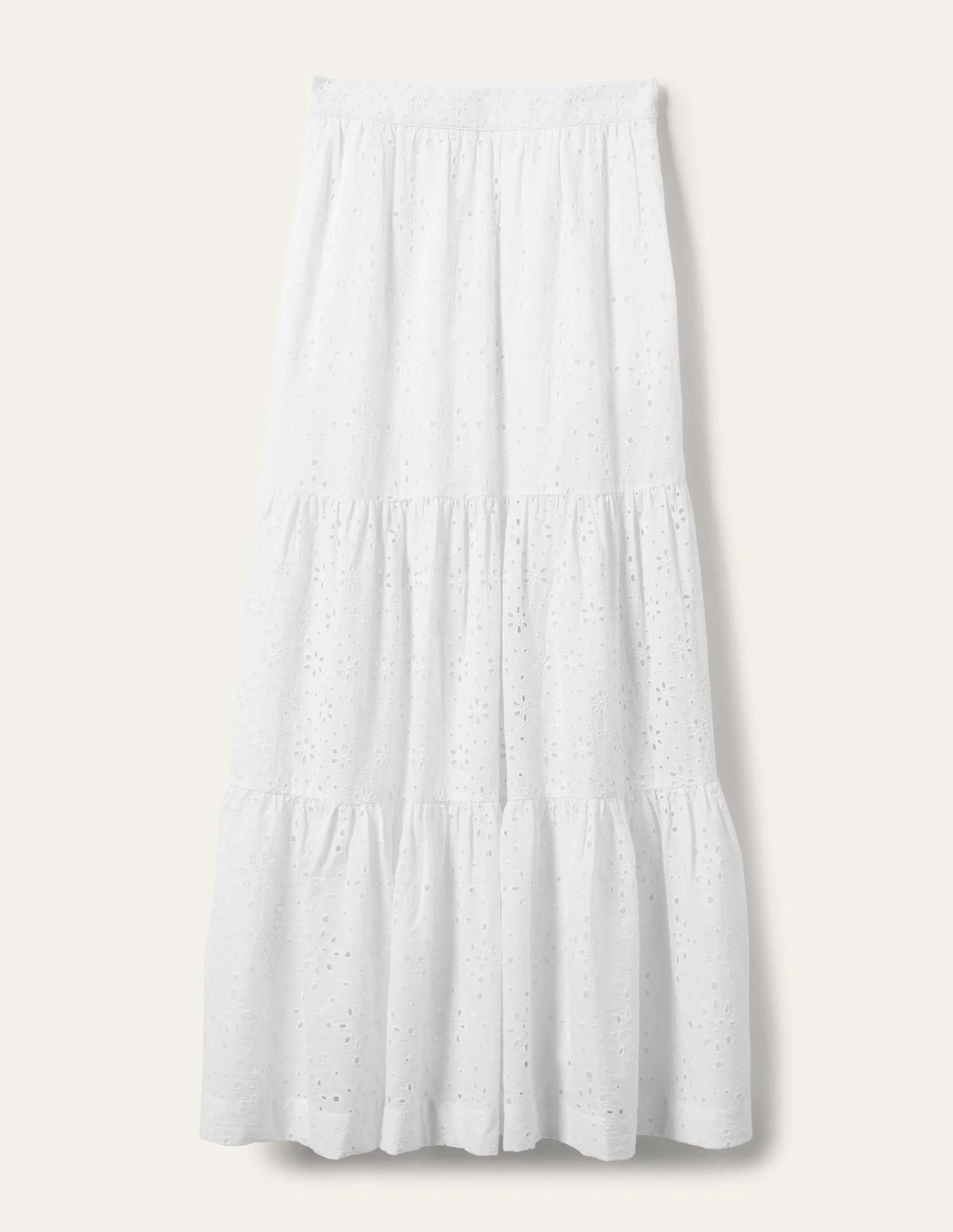 Hazel Broderie Maxi Skirt-White, Broderie - Image 8