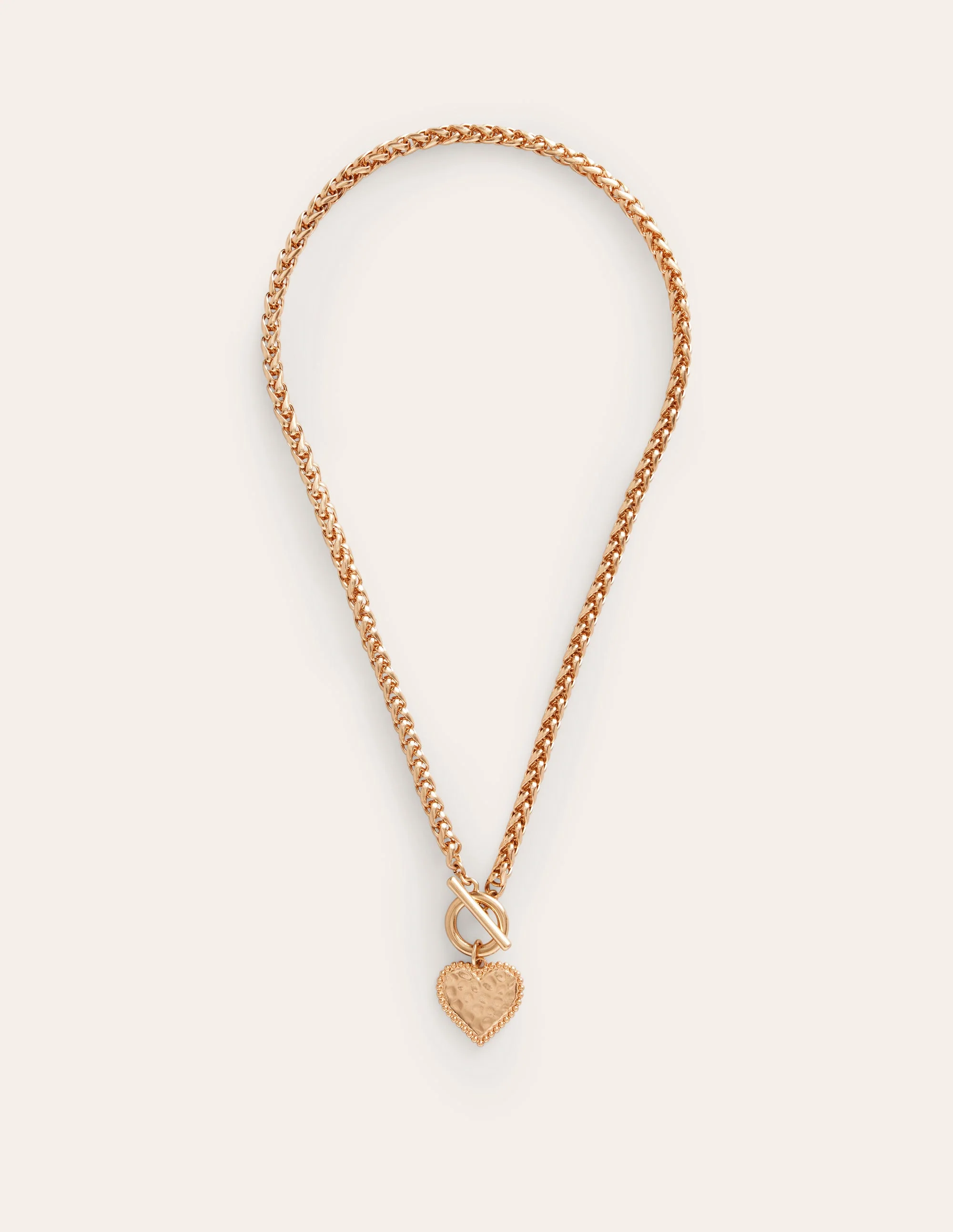 Heart Charm Necklace-Gold - Image 2
