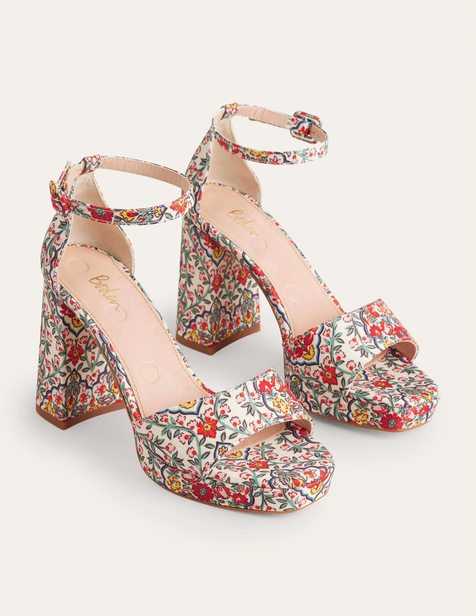 Heeled Platform Sandals-Multi, Vine Terrace - Image 3