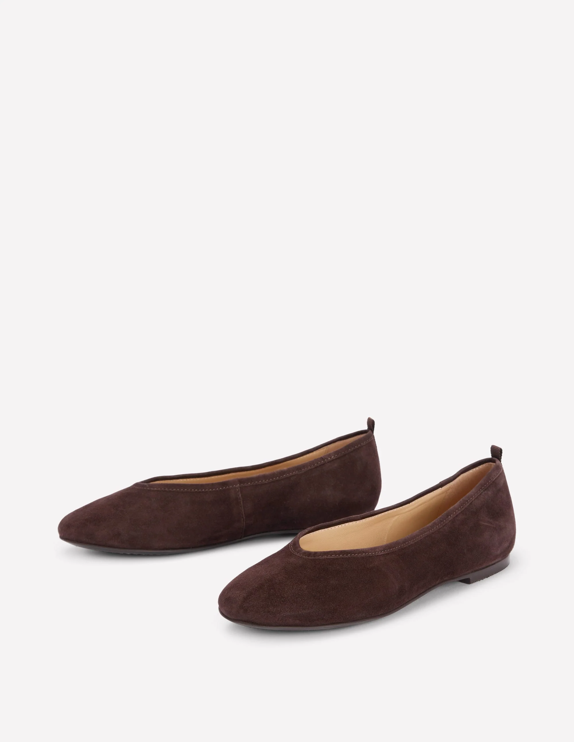 High Cut Ballet Flats-Bitter Chocolate - Image 4