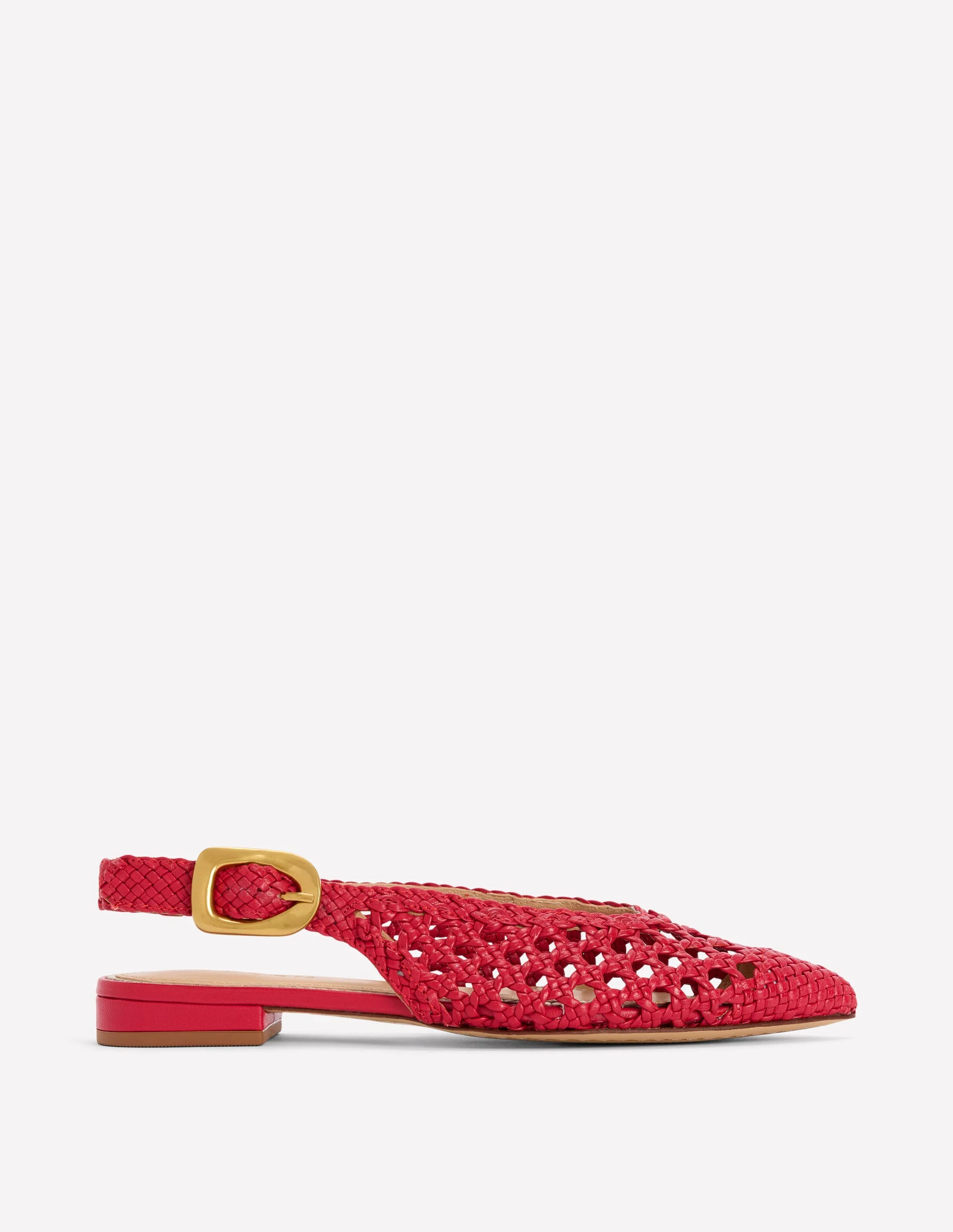 High Cut Flat Point-Red Weave