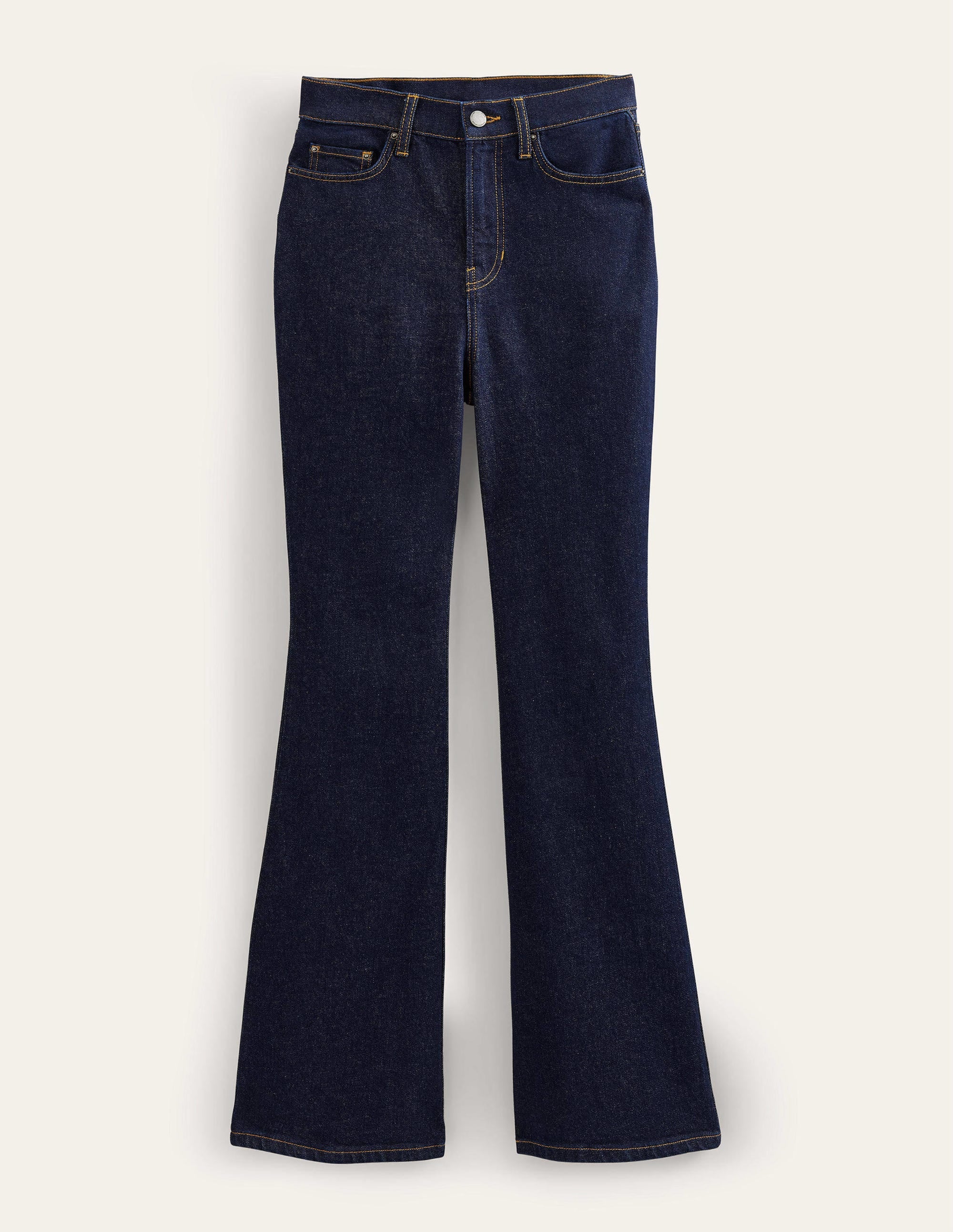 High Rise Flare Jeans-Indigo - Image 6