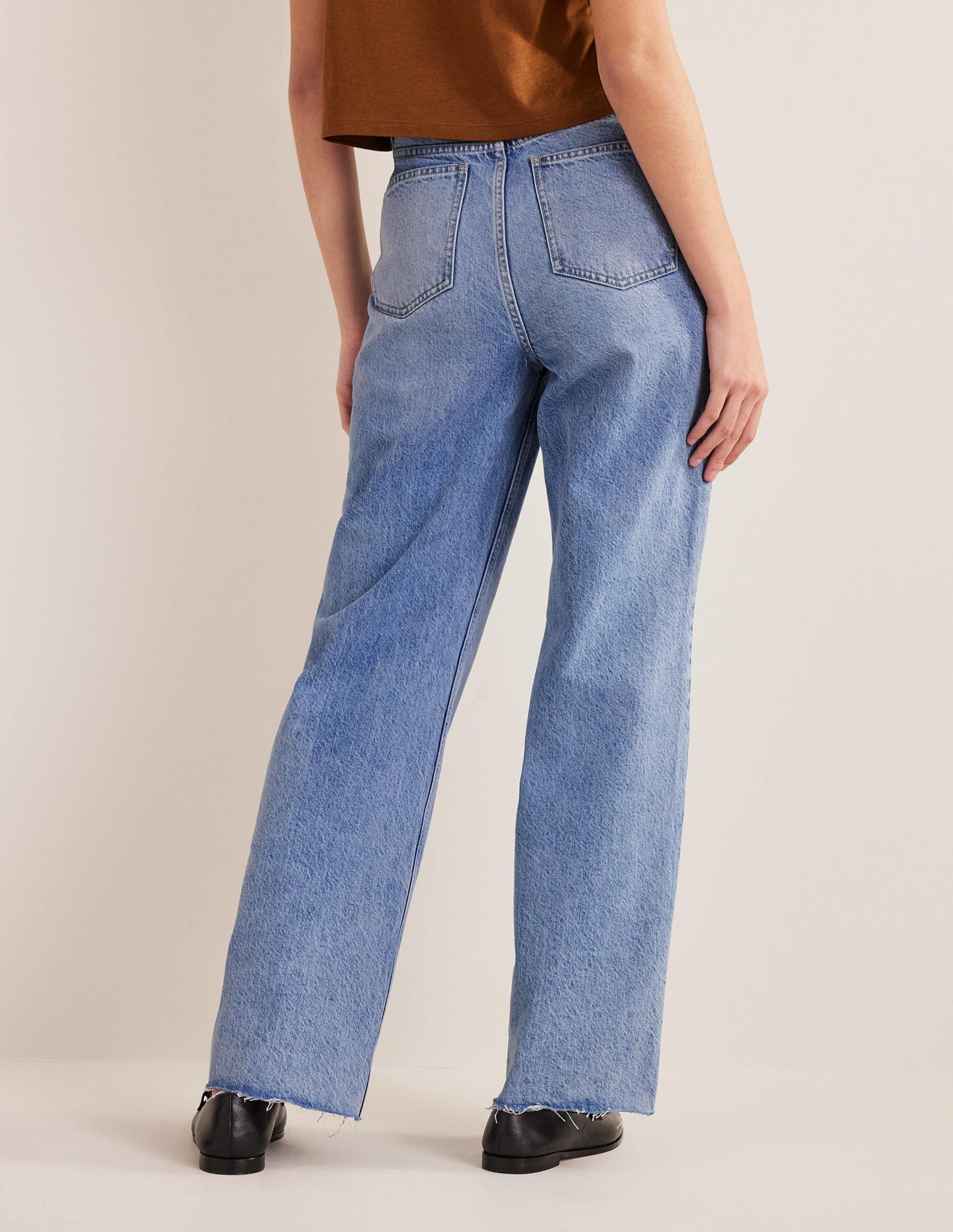 High Rise Straight Jeans-Light Vintage - Image 3