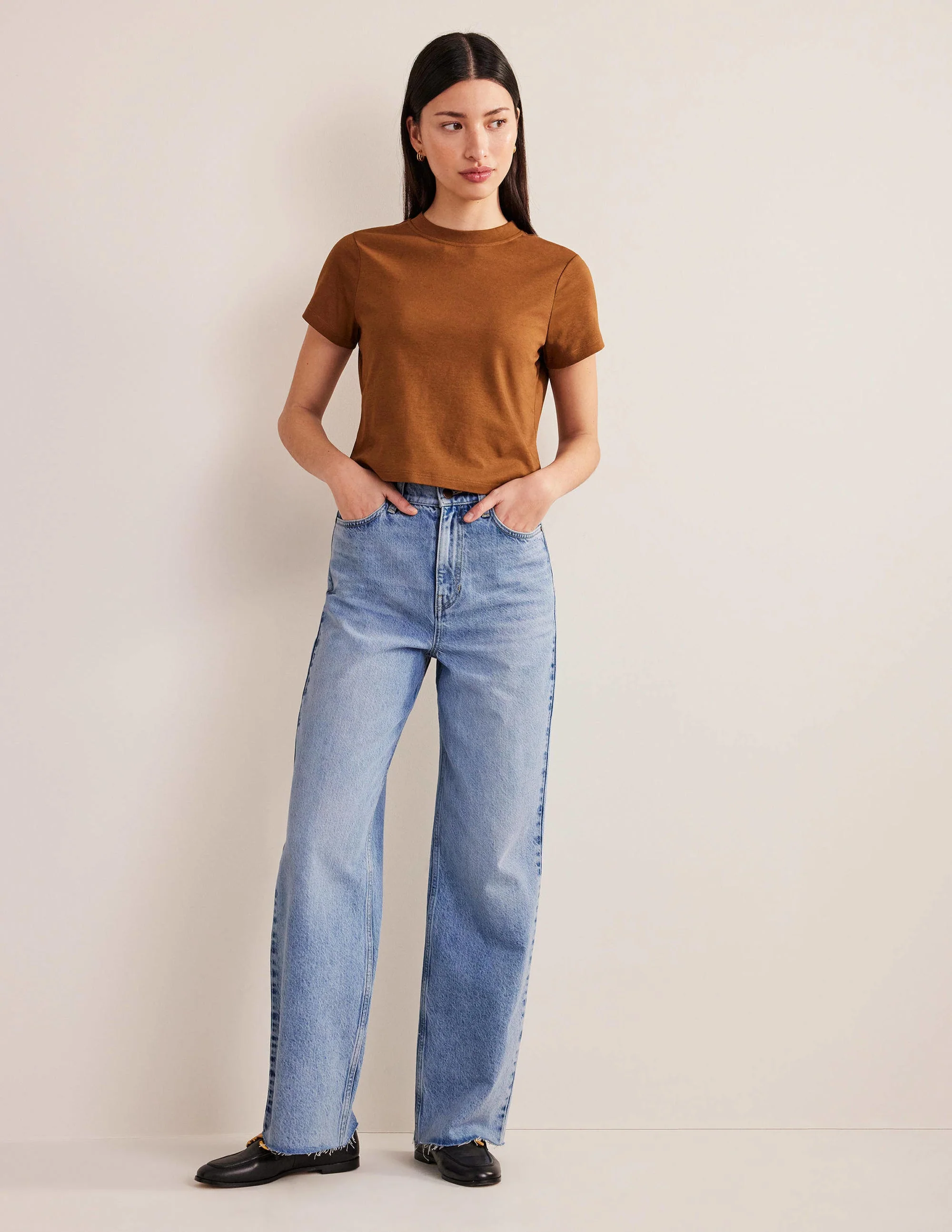 High Rise Straight Jeans-Light Vintage - Image 5
