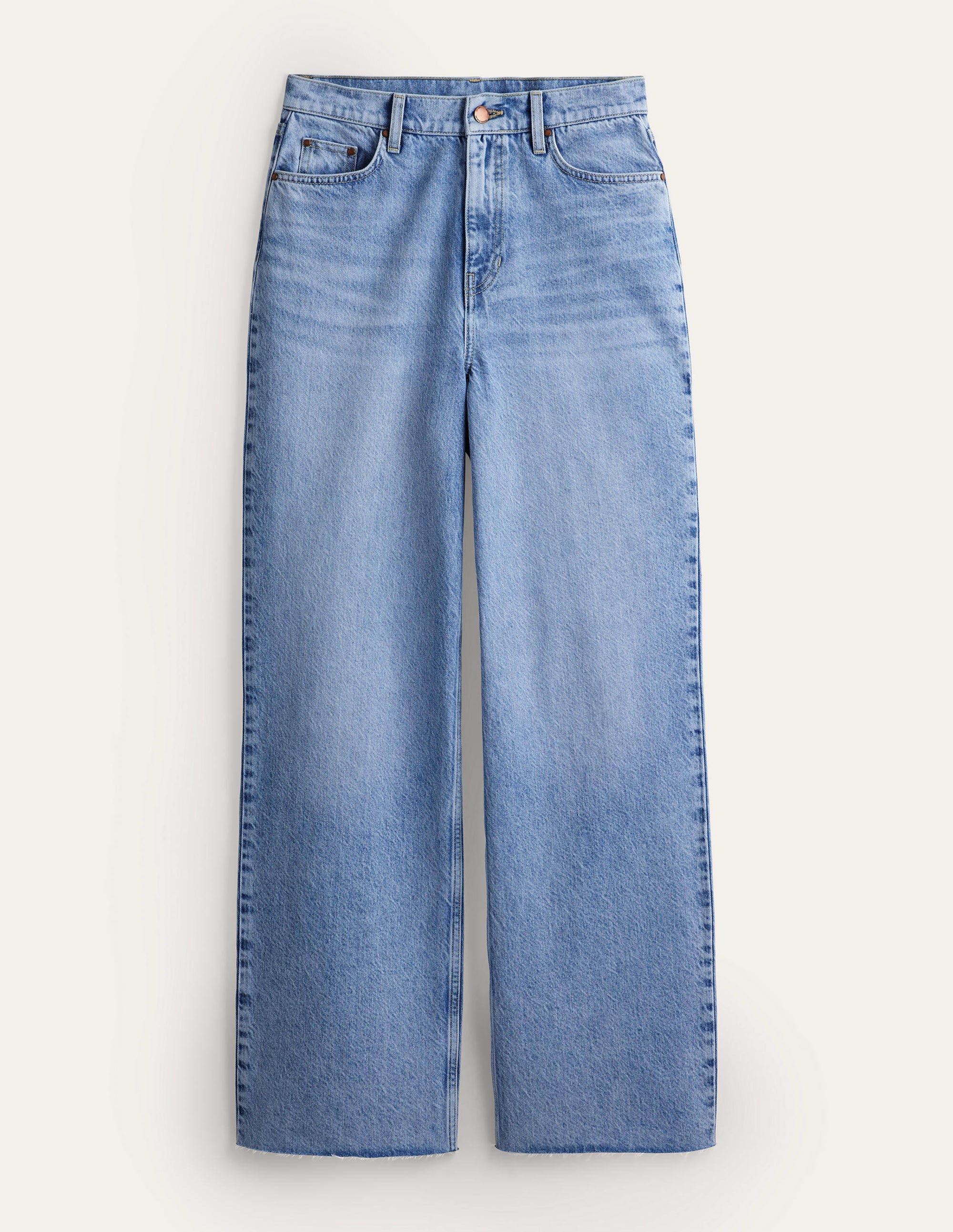 High Rise Straight Jeans-Light Vintage - Image 6