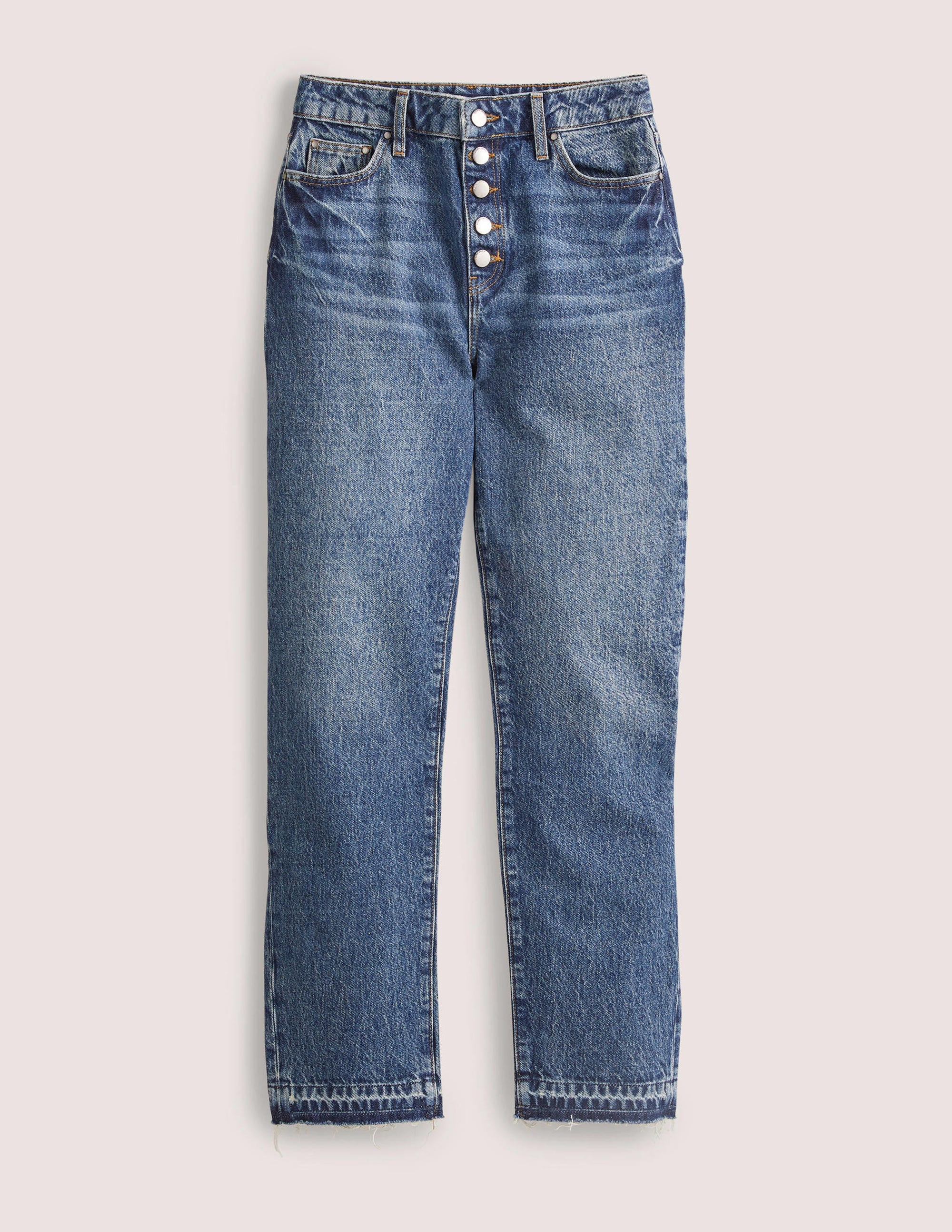 High Rise Straight Leg Jeans-Mid Vintage Tint - Image 6