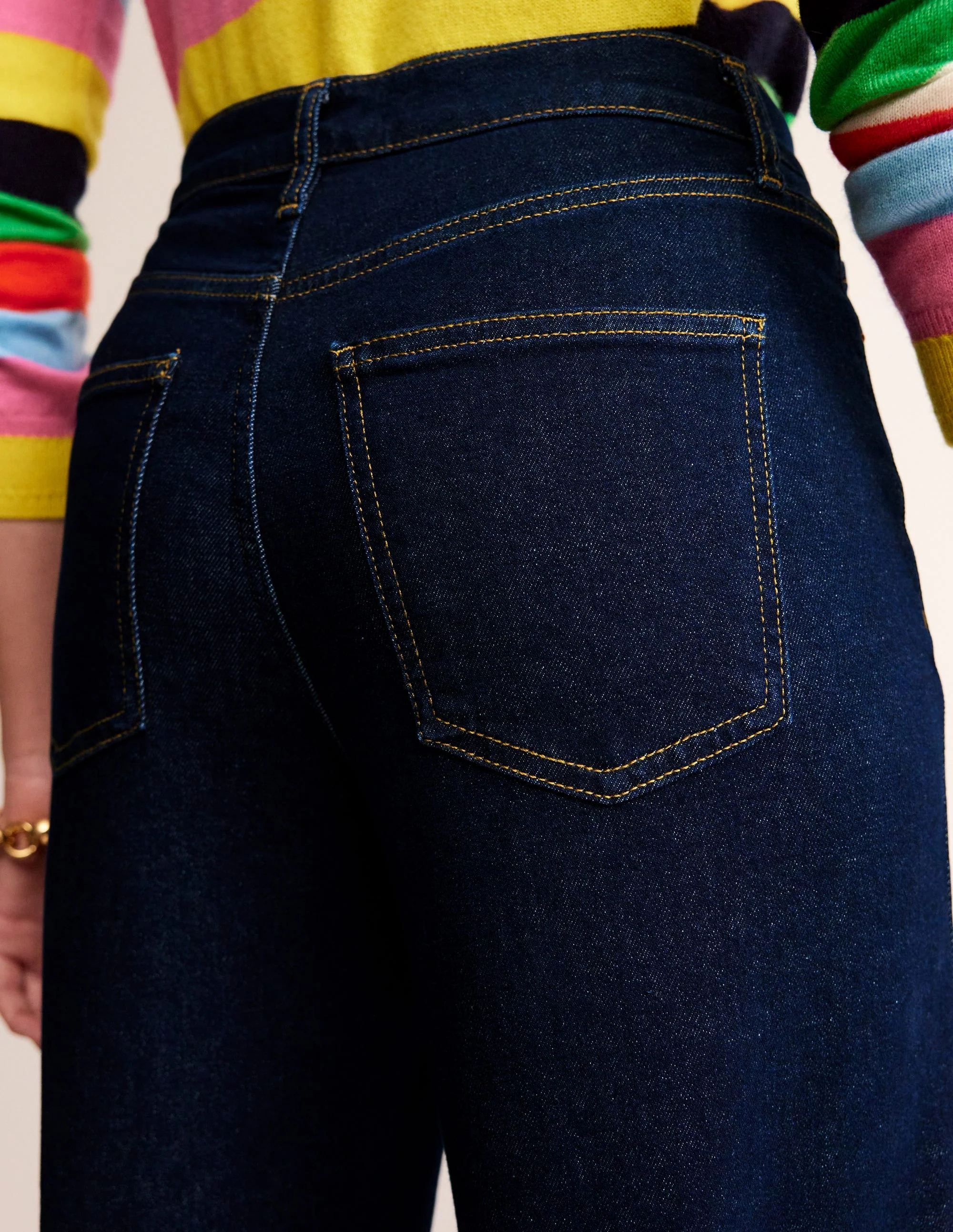 High Rise Wide Leg Jeans-Indigo - Image 2